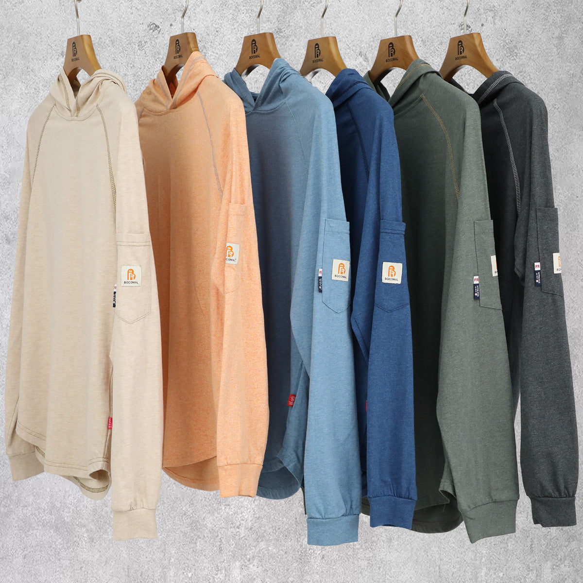 6OZ Buttonless Hoodie T-Shirts/Decorative Thread-6322