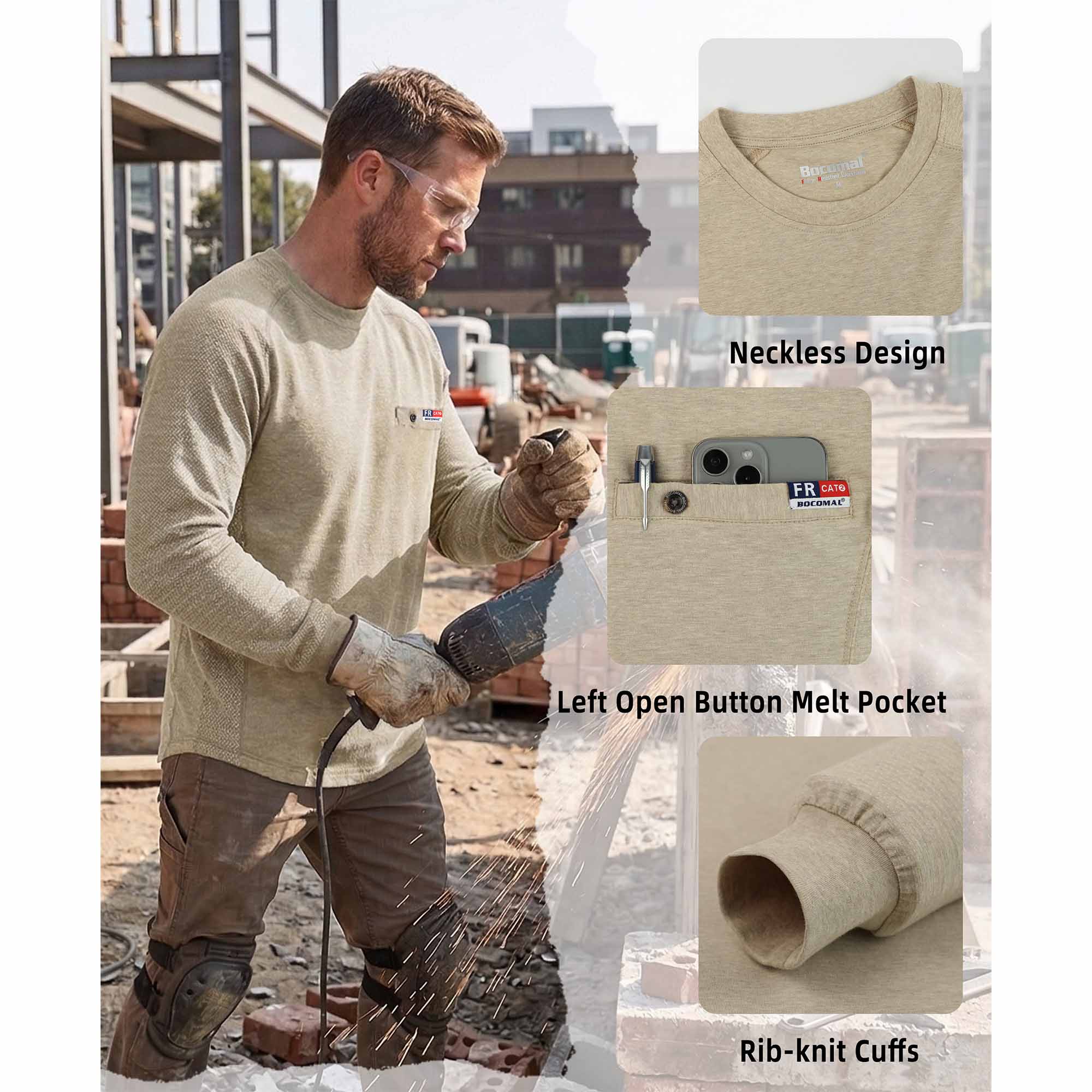 6OZ Breathable Vented Mesh (Sleeve and Underarm) FR T-Shirt- 4435