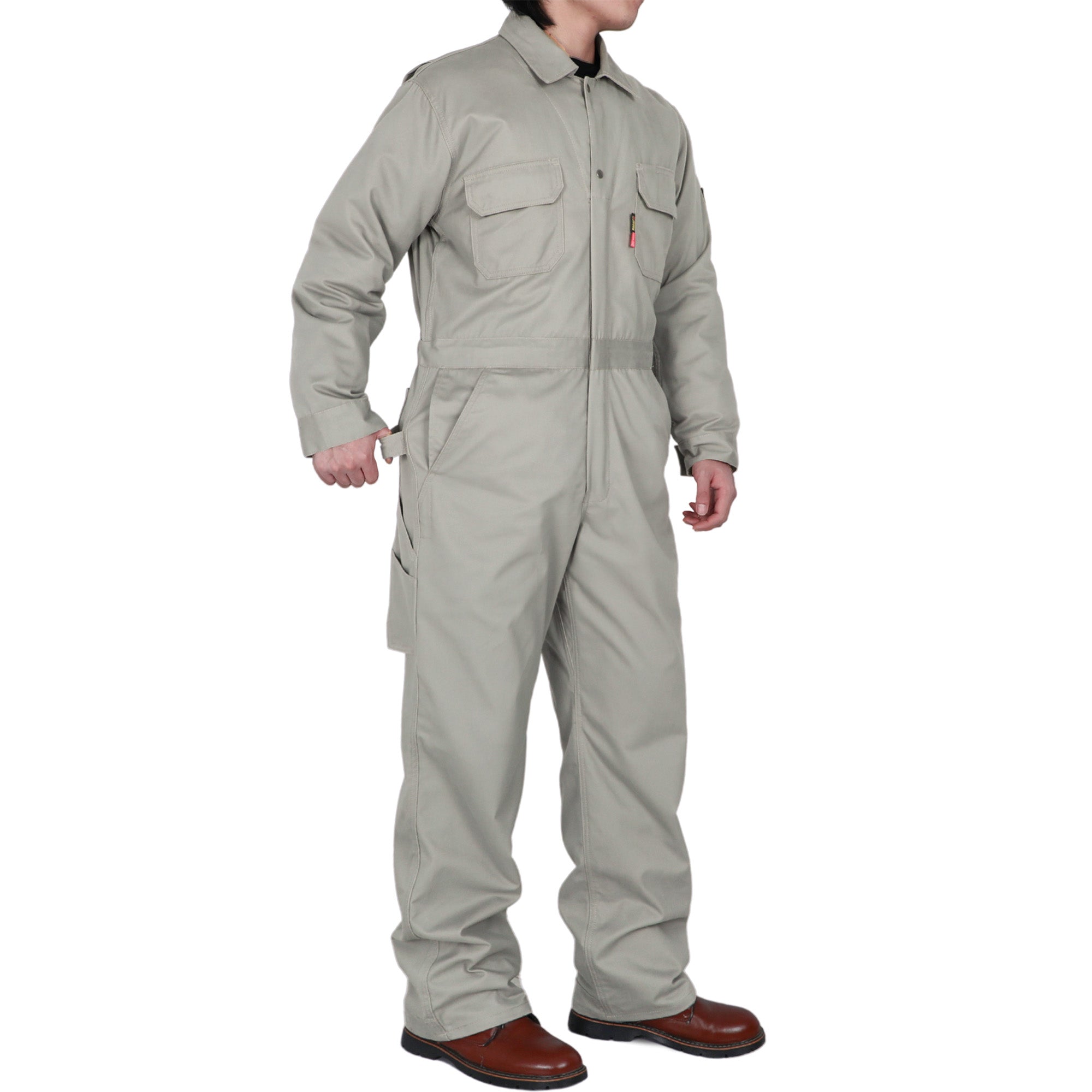 7.5oz Cotton Twill Flame Resistant Fire Retardant Work Coverall - 2401