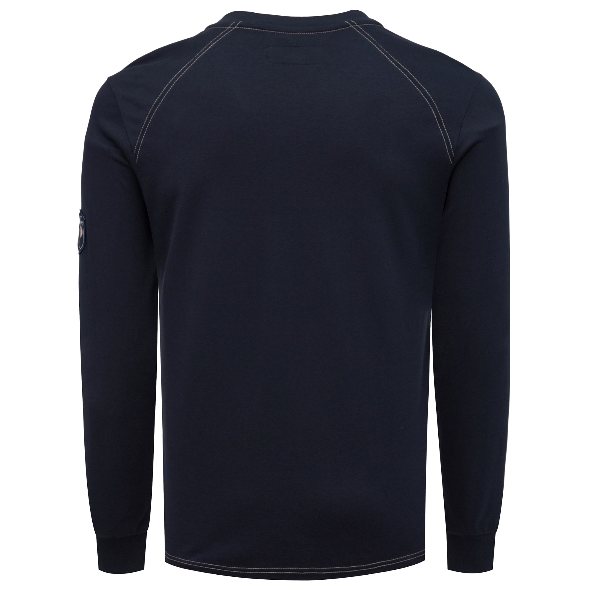 5.5oz Cotton Long Sleeve Henley Shirt Flame Resistant -9108