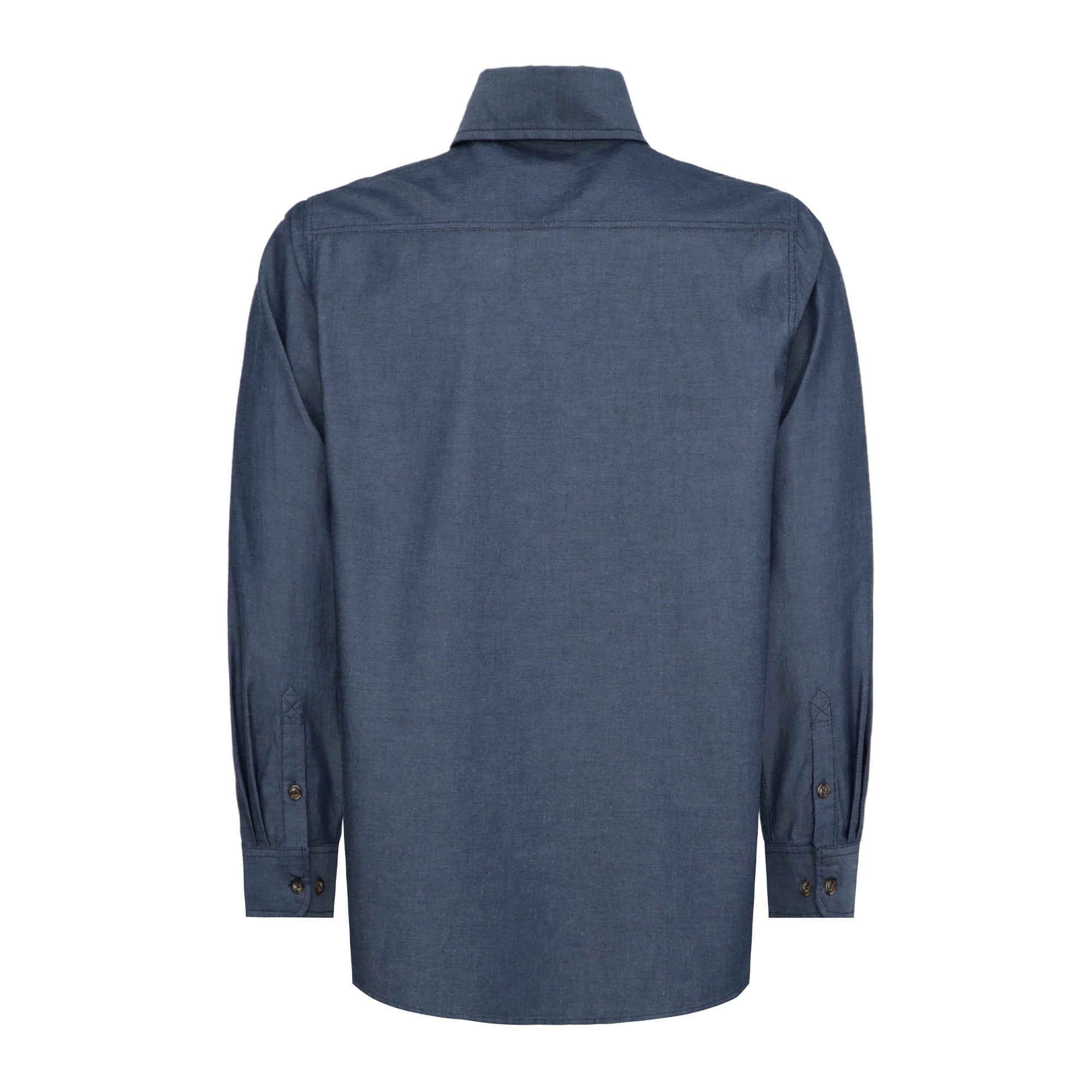 Men's Lightweight 100% Cotton Chambray Button Down Work Shirts -SH041J