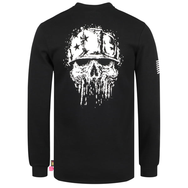 7oz Midweight Flame Resistant Flag/Skull Print Henley T-Shirts NFPA2112 CAT2-D1203