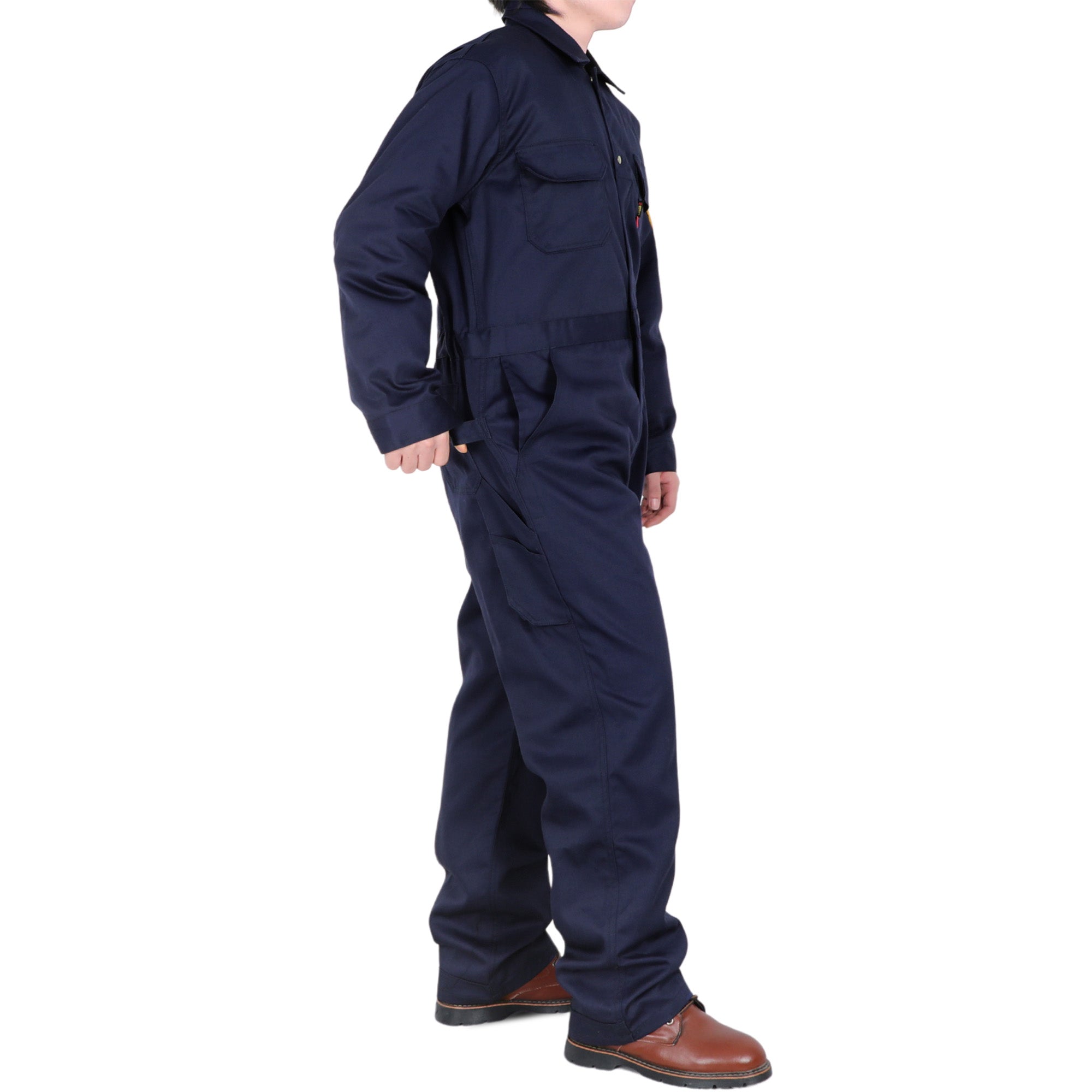 7.5oz Cotton Twill Flame Resistant Fire Retardant Work Coverall - 2401