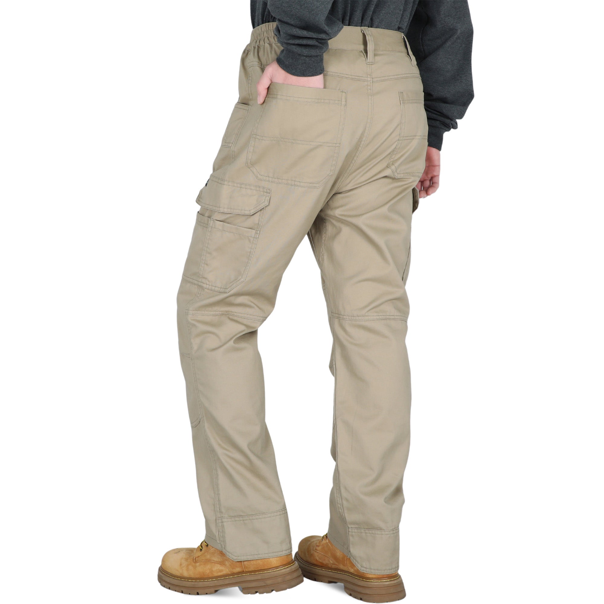 7oz Men's 12 Multi-Pockets 100% C Dura Comfort Water/Stain Resistant Work Cargo Pants - 031D