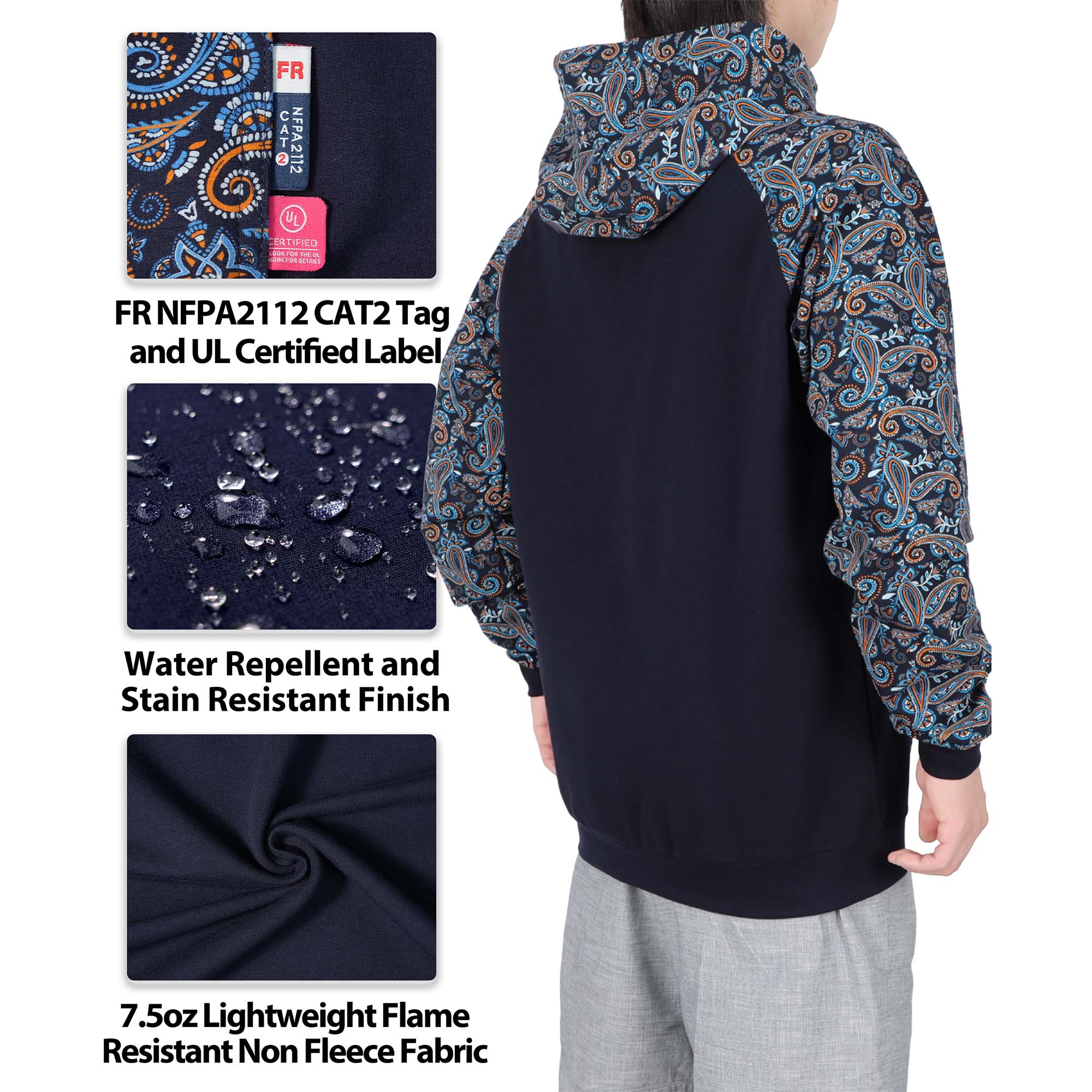 7.5OZ Pullover Hoodies/Camouflag-4913/4913P