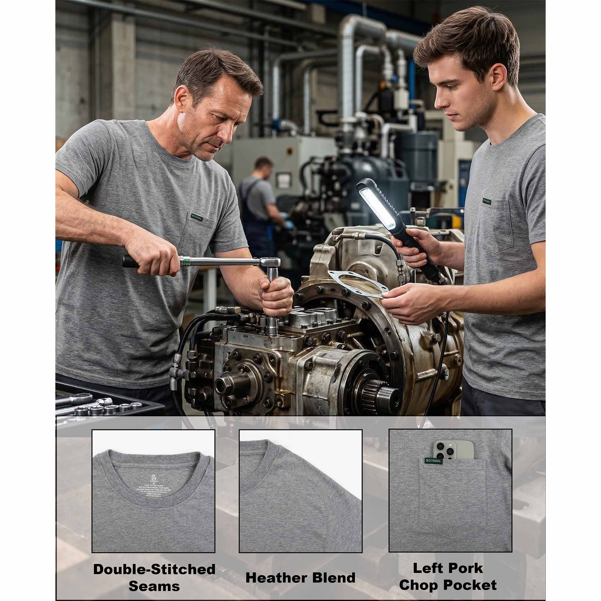 5.5OZ Lightweight Short Sleeve Tee (NON-FR)-TS011N