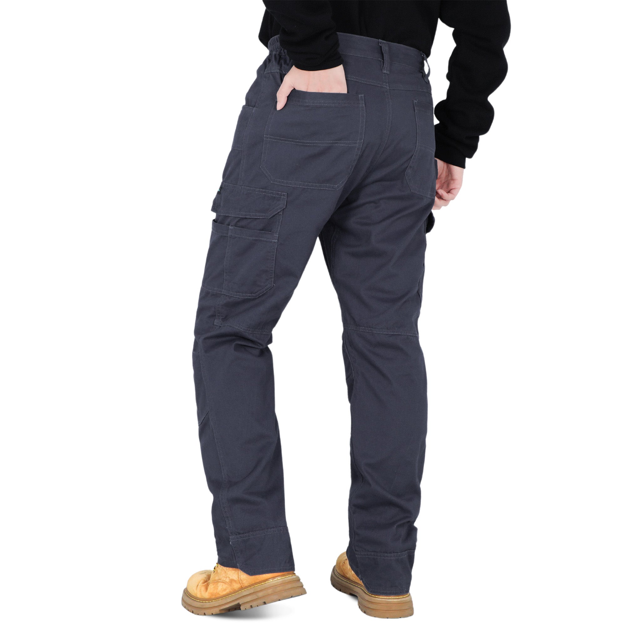 7oz Men's 12 Multi-Pockets 100% C Dura Comfort Water/Stain Resistant Work Cargo Pants - 031D