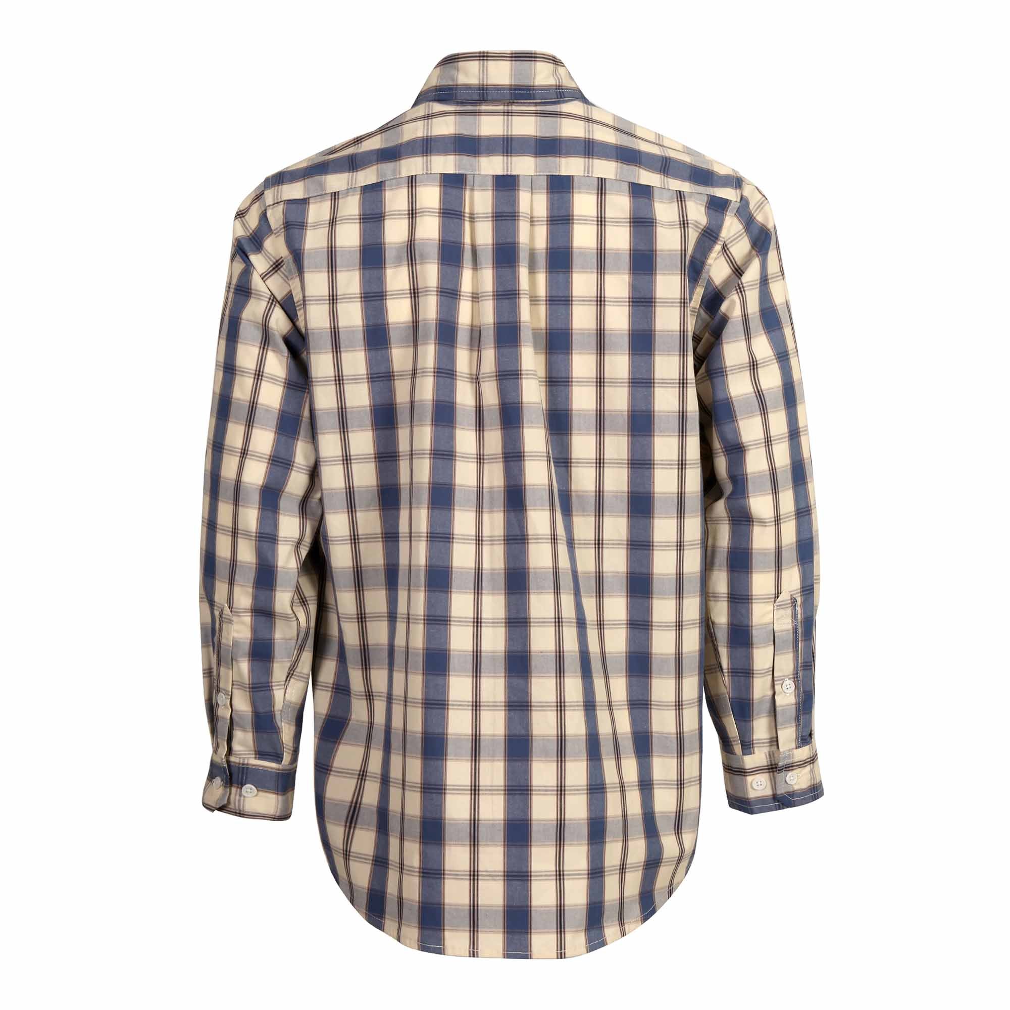 4.5OZ Printed Plaid Shirts With Button（Final Sale）-0823