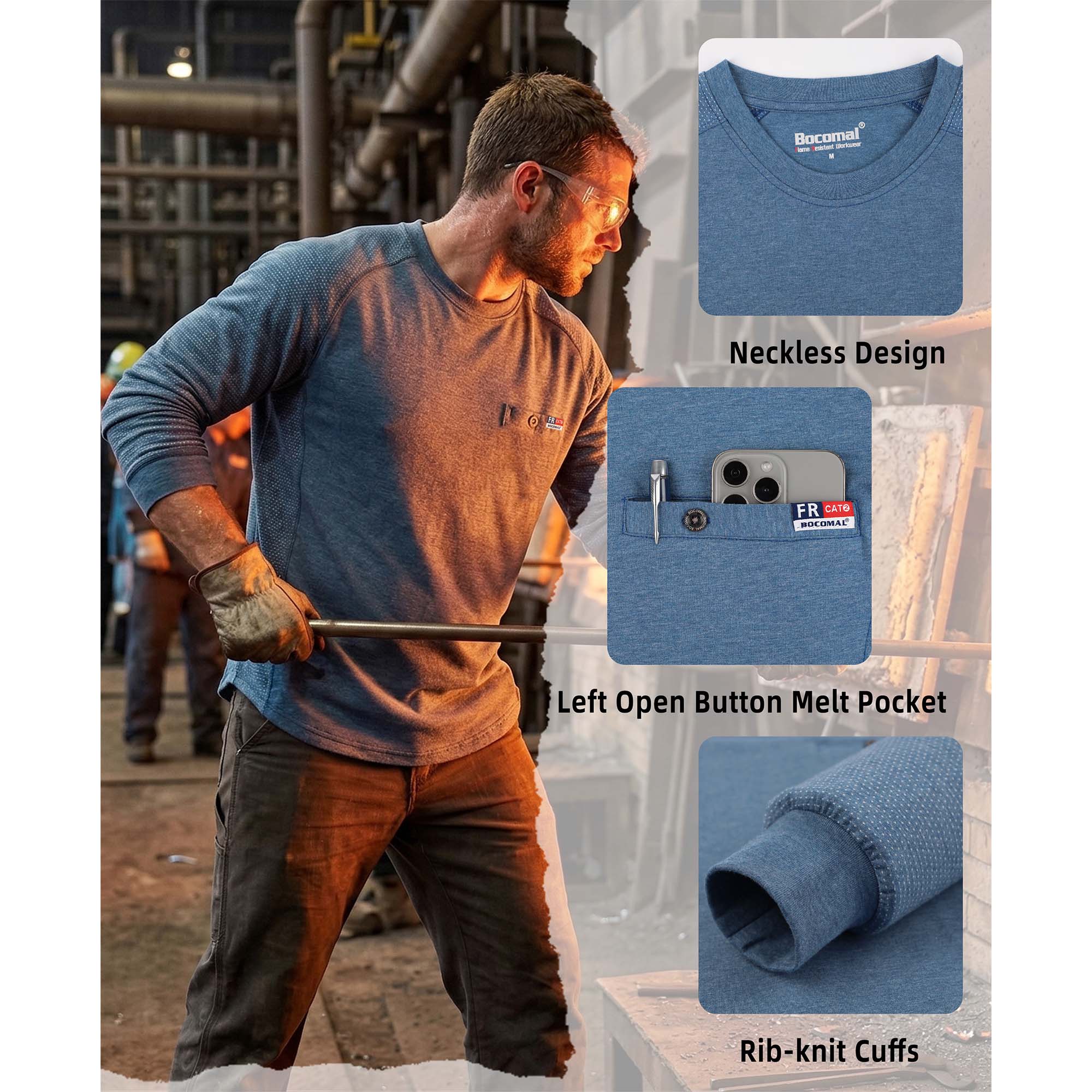 6OZ Breathable Vented Mesh (Sleeve and Underarm) FR T-Shirt- 4435