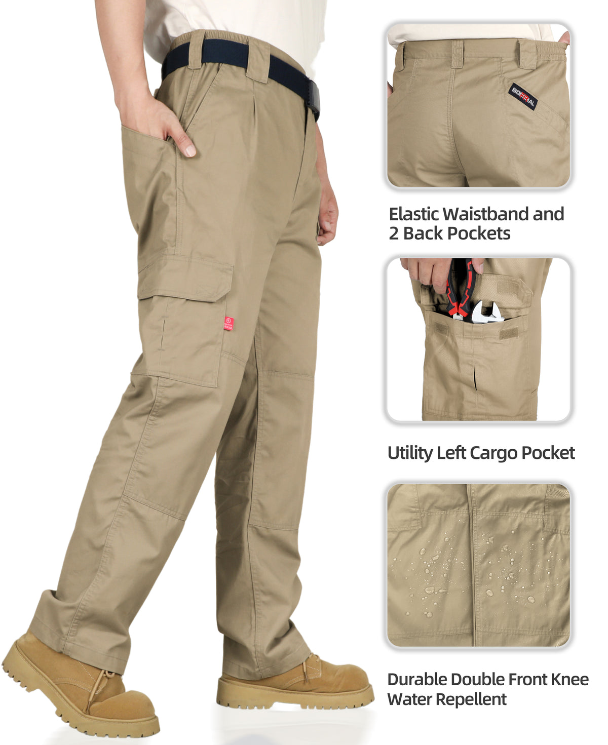 7.5OZ Cargo Pants-7 Pockets-1801