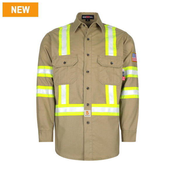 7.5OZ High Visibility Shirts With Button