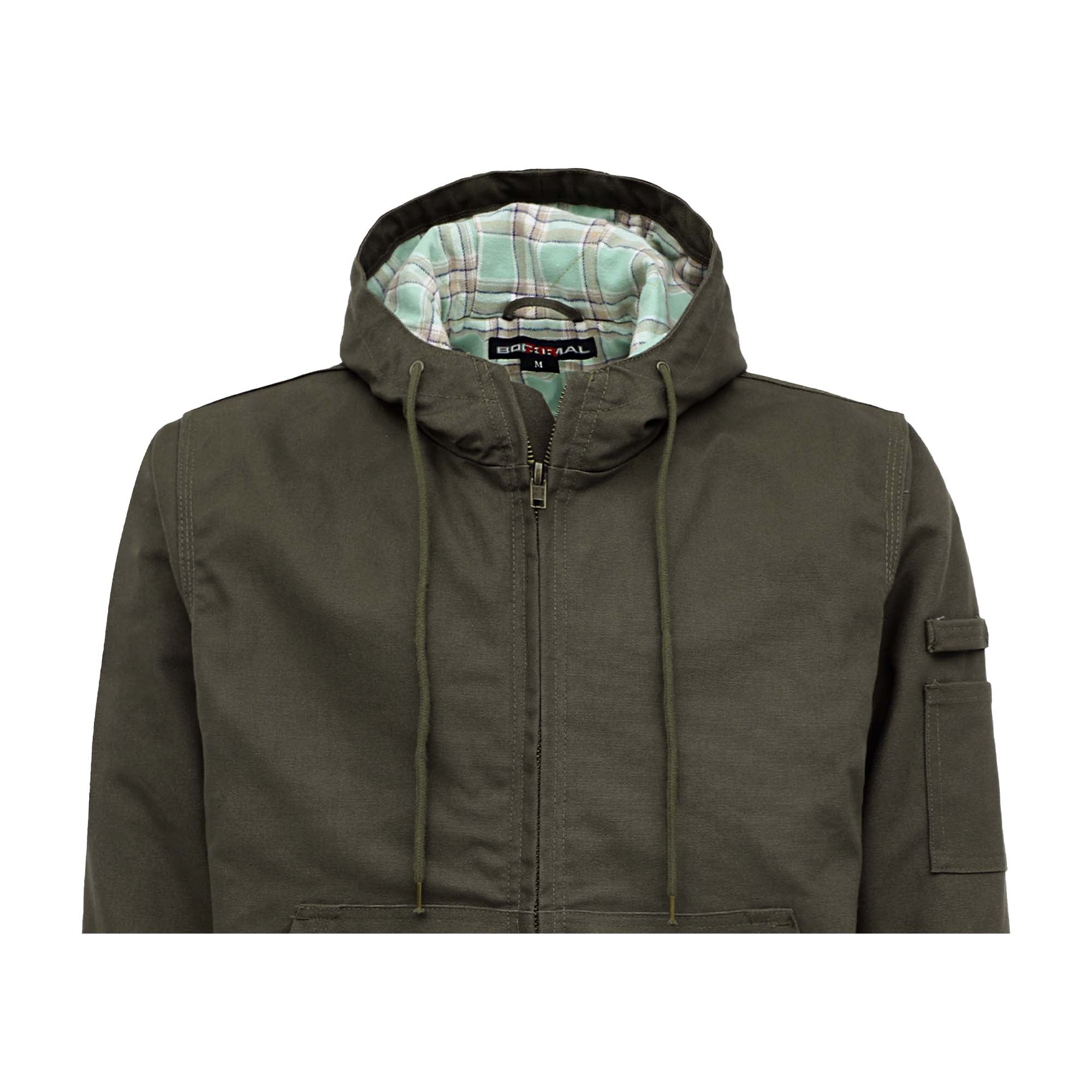 BOCOMAL flame resistant Brown Quilted Insulated Jacket FR Duck