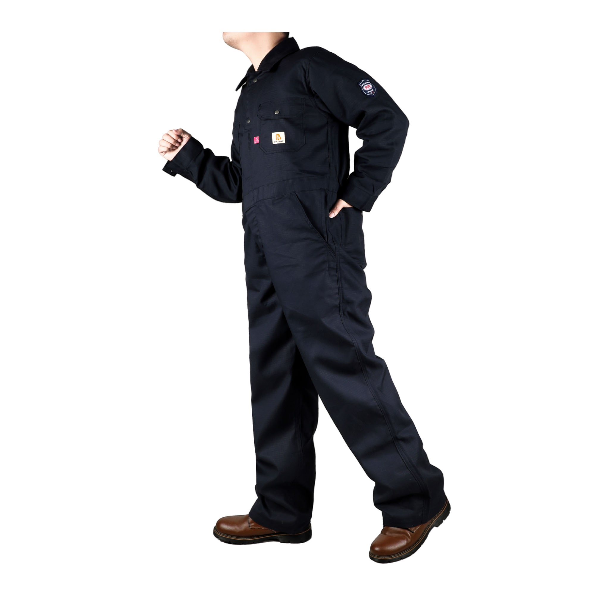 6OZ Coveralls With Button-2128