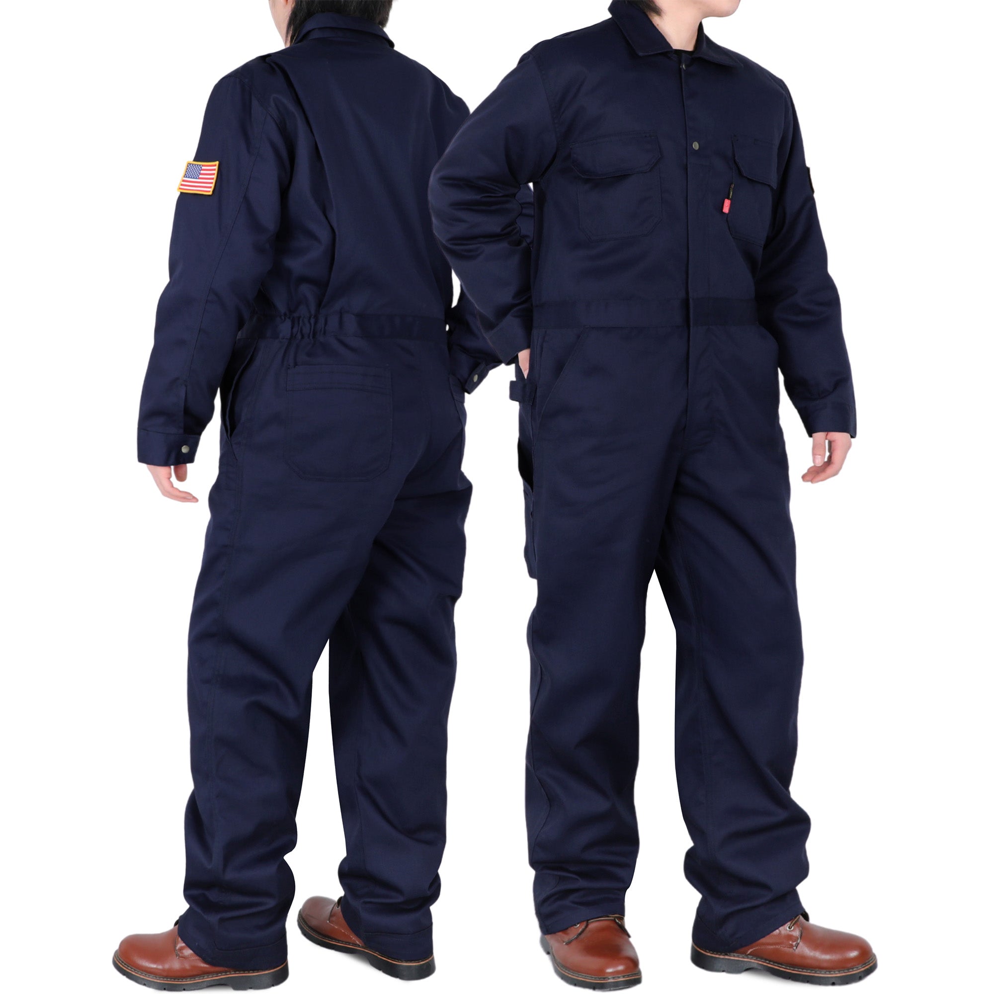 7.5oz Cotton Twill Flame Resistant Fire Retardant Work Coverall - 2401
