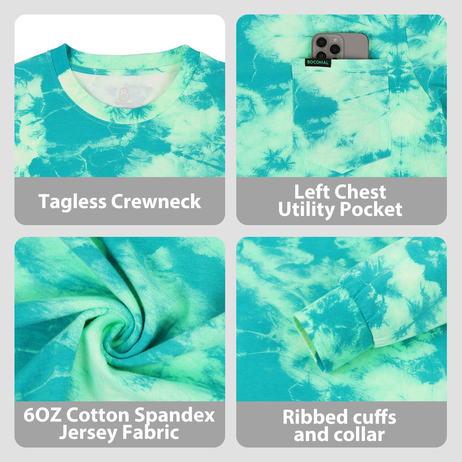 6OZ Printed Long Sleeve Work Tee (NON-FR) - TS081T