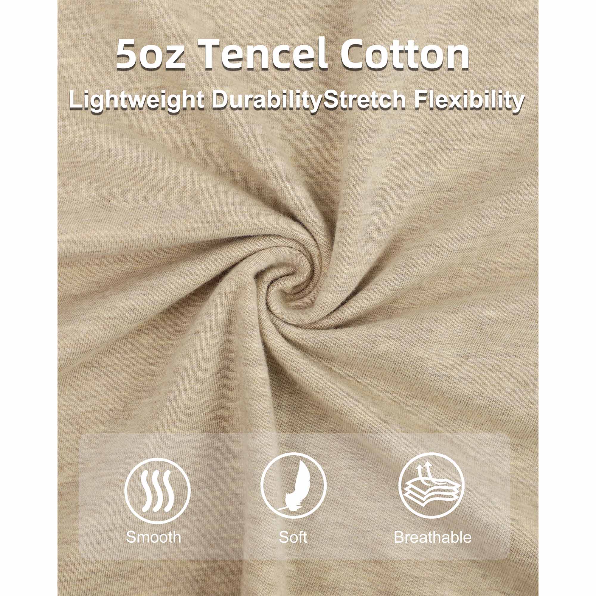 5.5OZ Lightweight Henley Short Sleeve T-Shirts(NON-FR) - TS011M