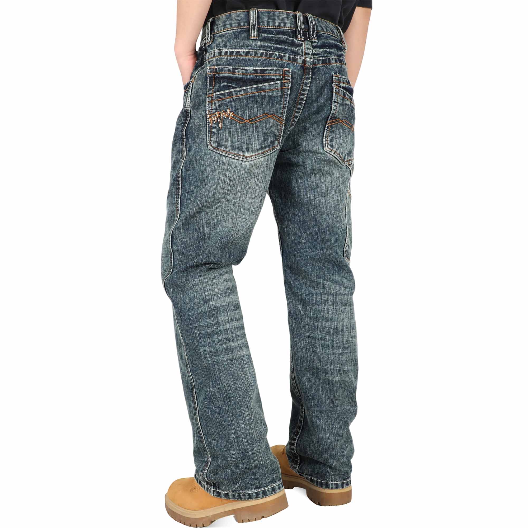 13.5OZ Heavywight Dura-Rugged Slub Denim Jeans(NON-FR)