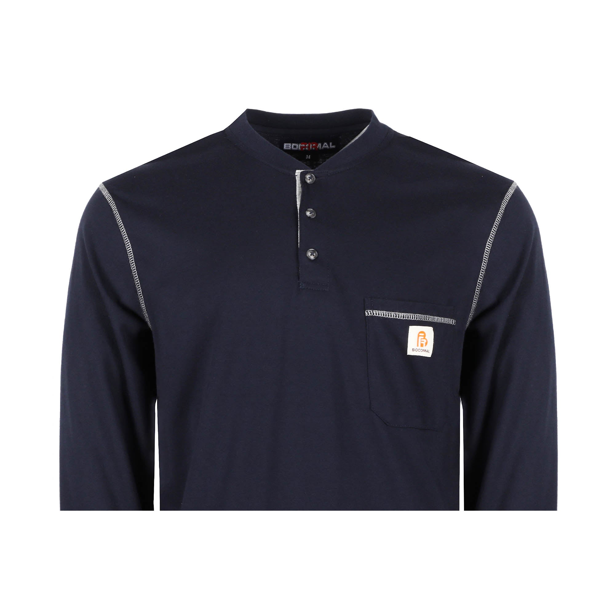 5.5OZ Button Pullover T-Shirts/Solid Color-2808