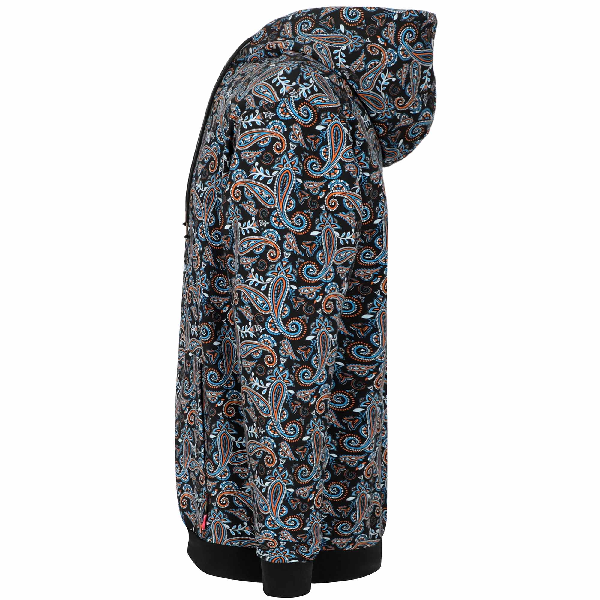 7.5oz Lightweight Paisley Printed Flame Resistant Hooded Sweatshirts Non Fleece -2613P