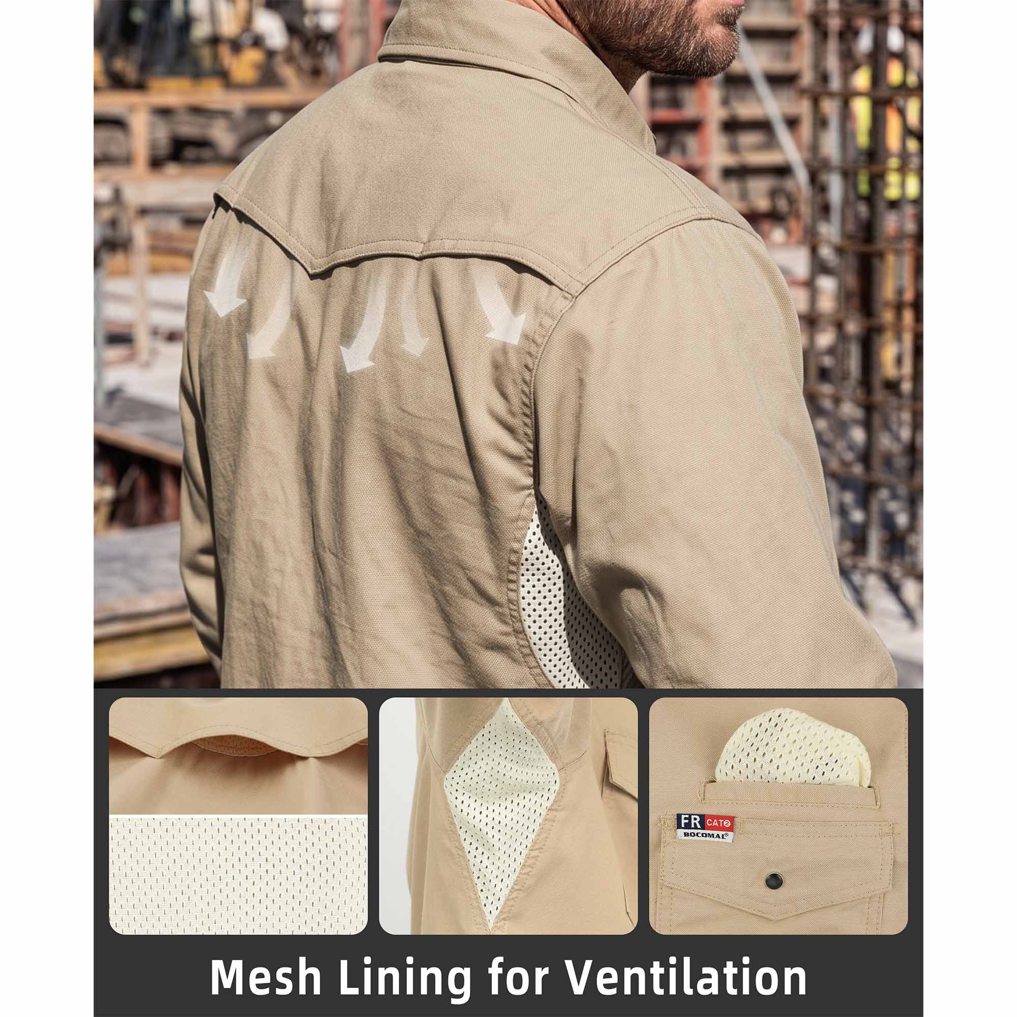 6.5OZ Dura-soft Duck Canvas FR Vented Shirts-0939M