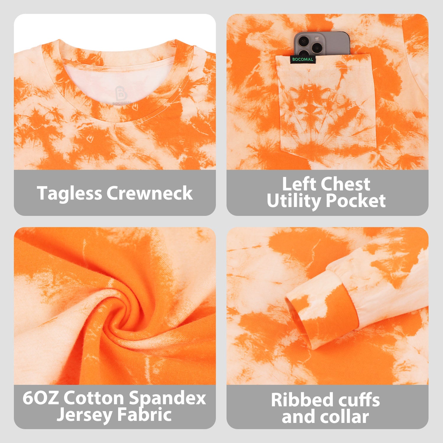 6OZ Printed Long Sleeve Work Tee (NON-FR) - TS081T