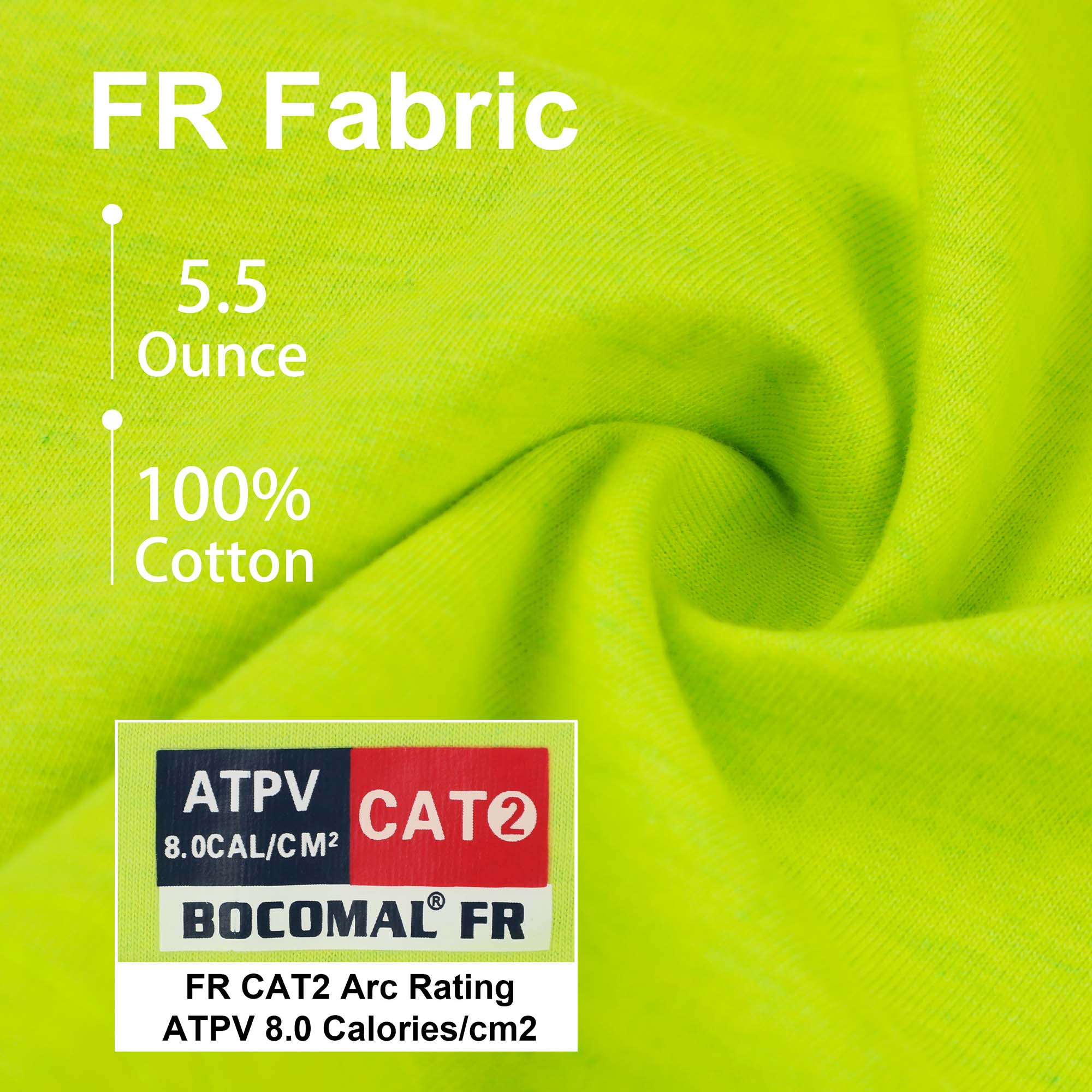 5.5OZ Lightweight Hi Vis Summer Vented Mesh FR T-Shirt-6008HV