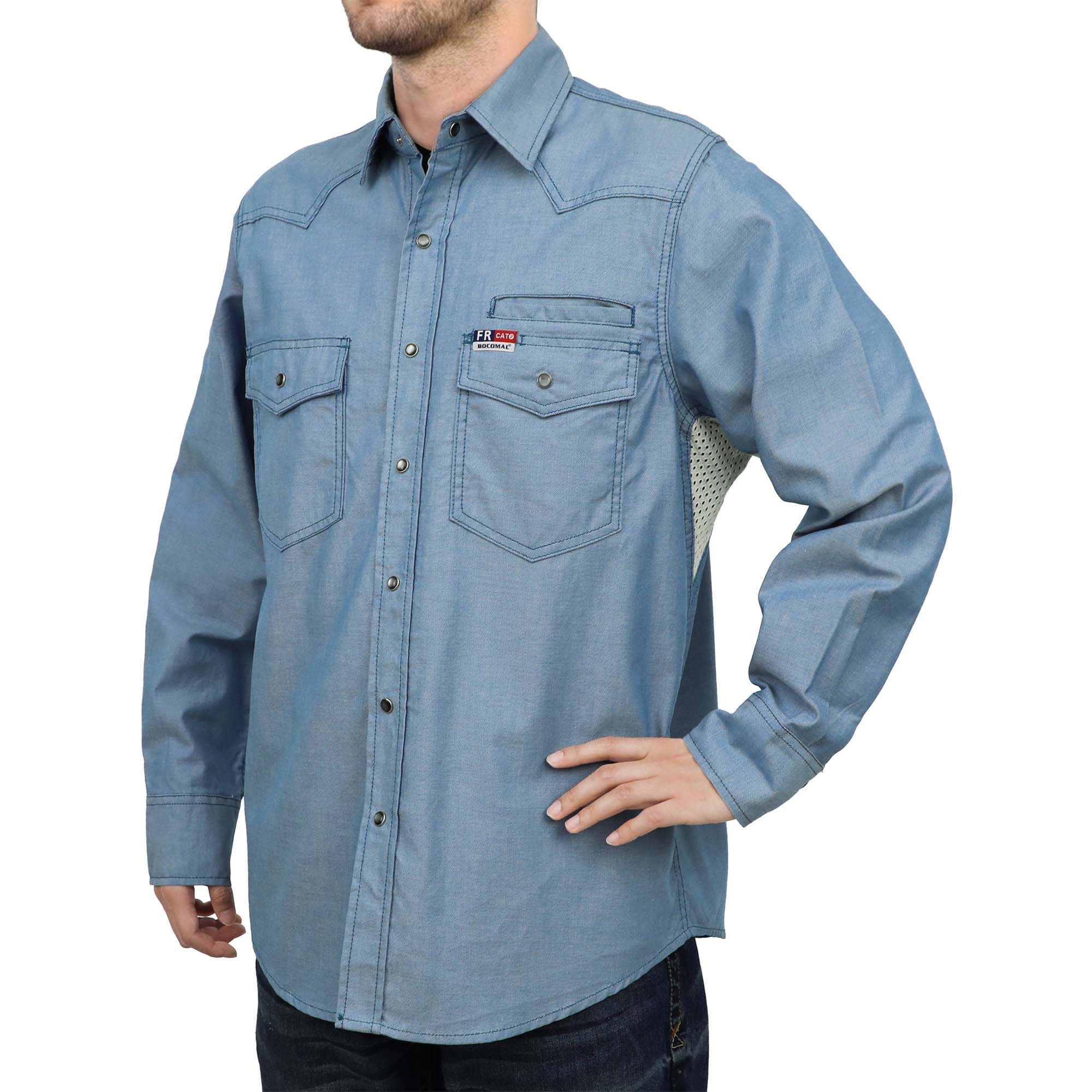 6.5OZ Dura-soft Duck Canvas FR Vented Shirts-0939M