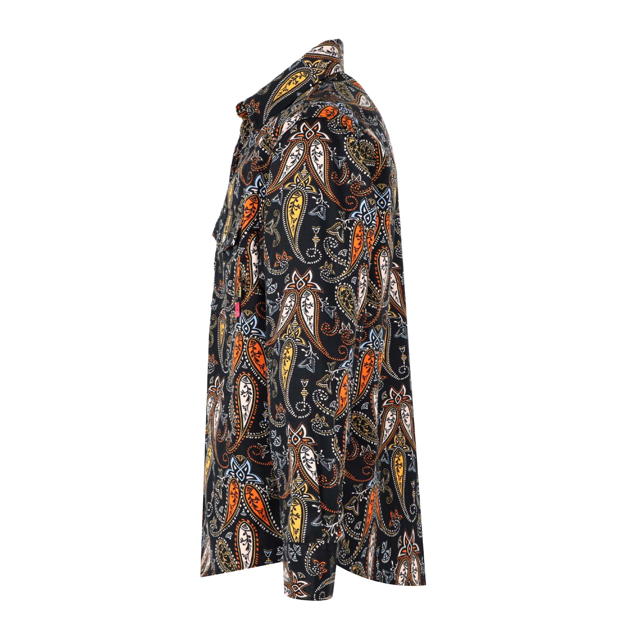 6.5OZ Lightweight Printed FR Shirts With Pearl Snap-0916A