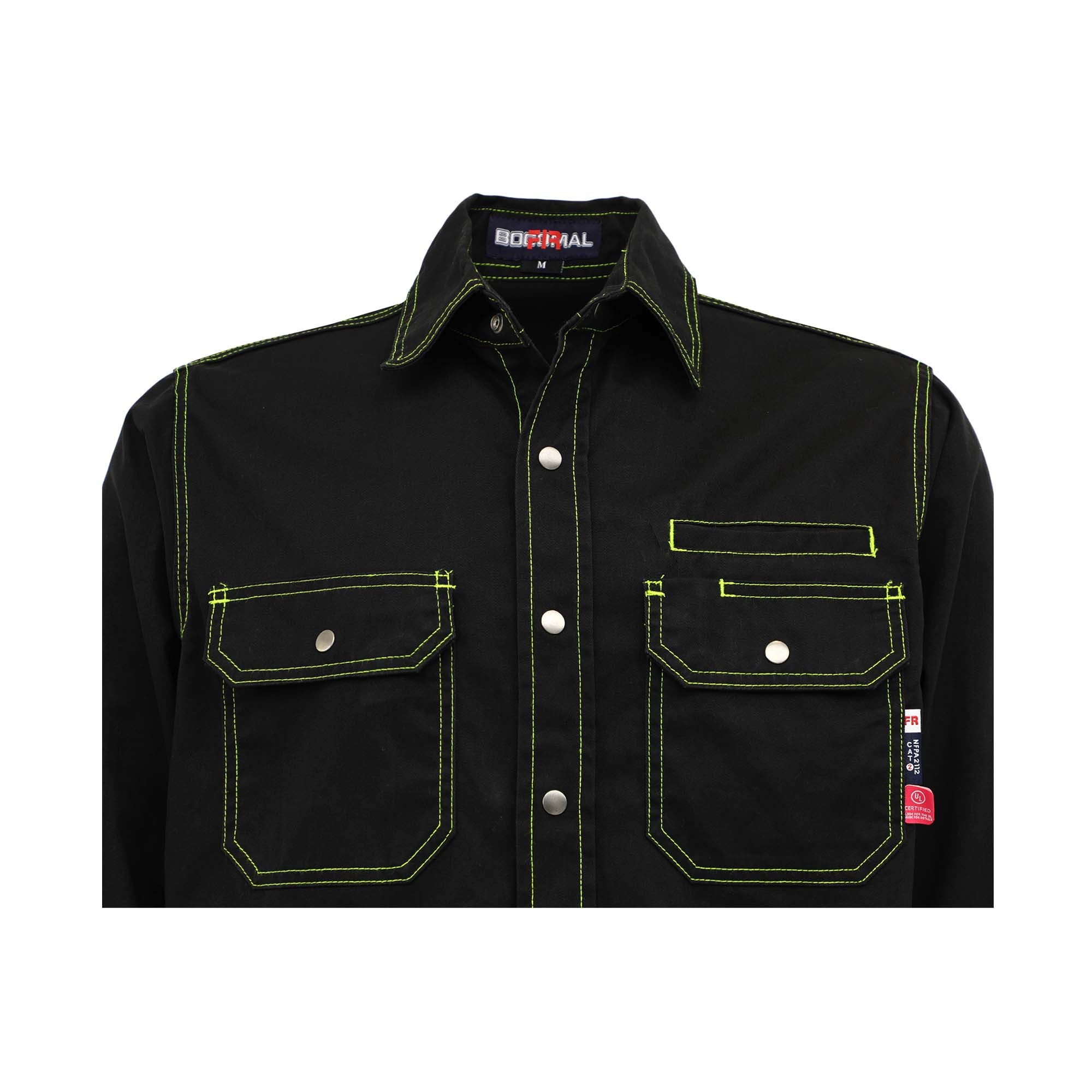 7.5OZ Solid Color  Shirts With Metal Button/Decorative Thread(Final sale)-3701