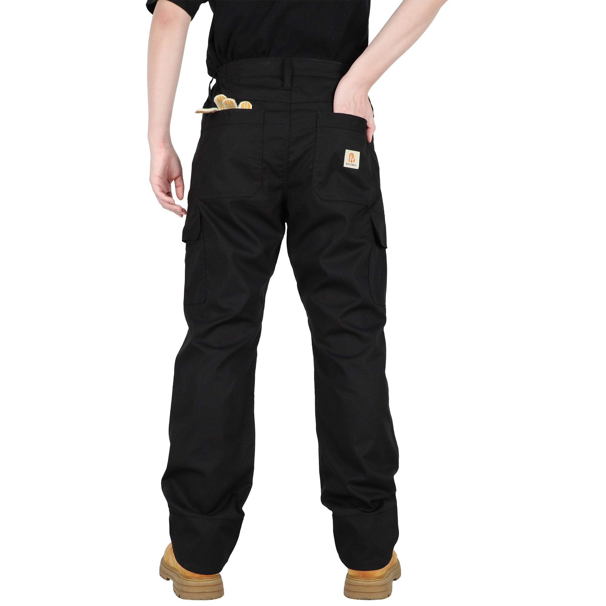 Modacrylic Cotton Fleece Lined Stretch Winter Cargo Pants-9328