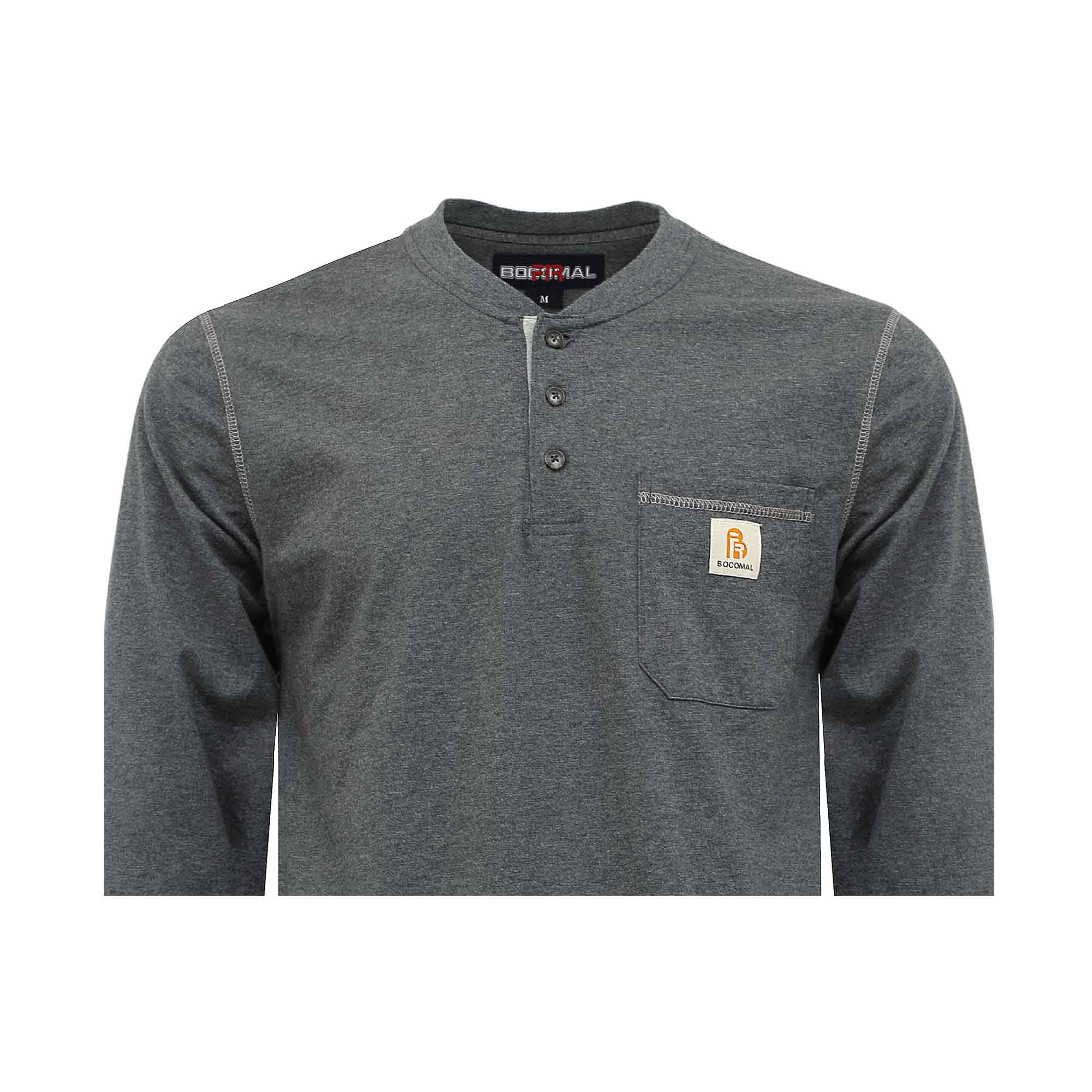 5.5OZ Button Pullover T-Shirts/Solid Color-2808