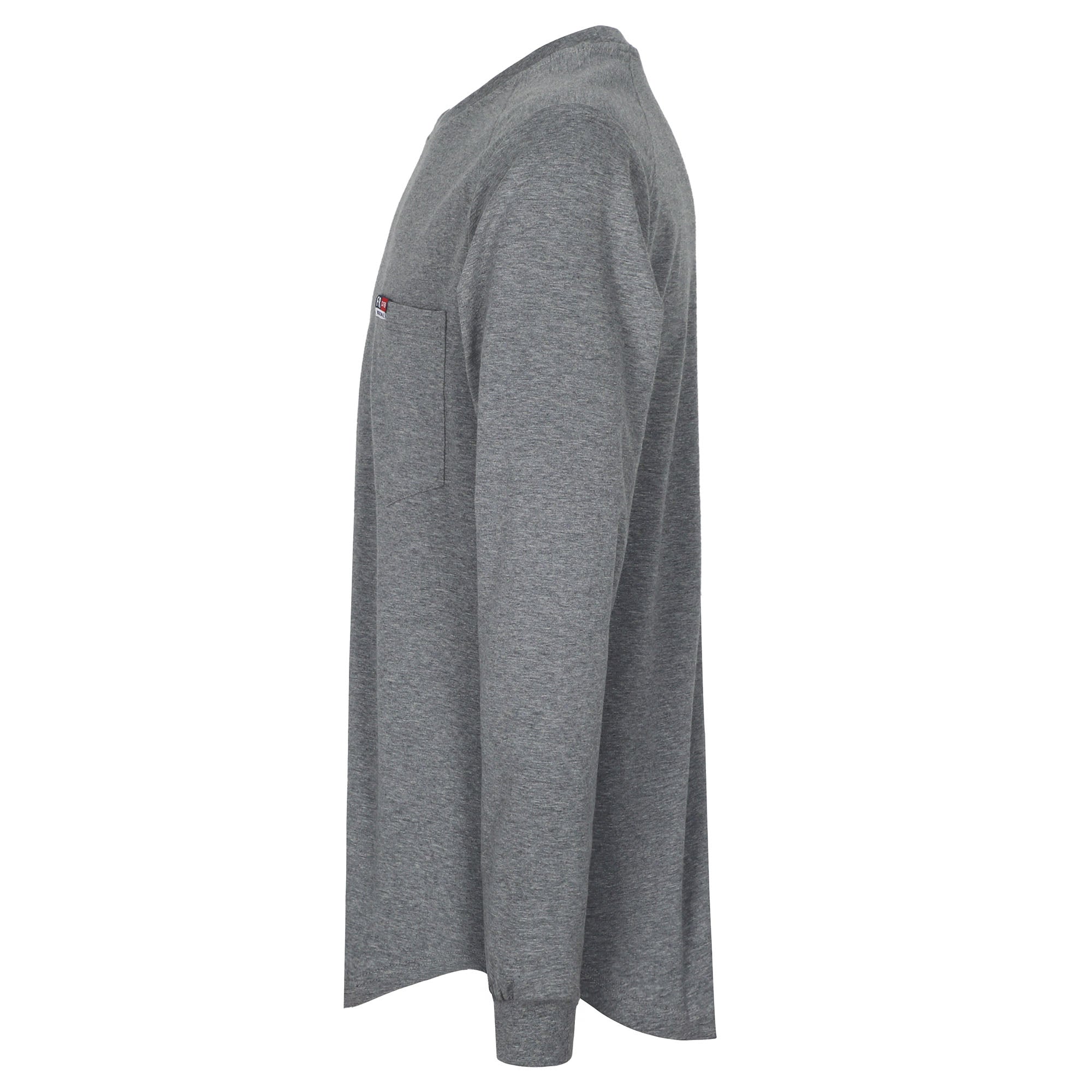 6OZ Crewneck Cotton Tencel Heather Blended Flame Resistant Work T-Shirt - A335