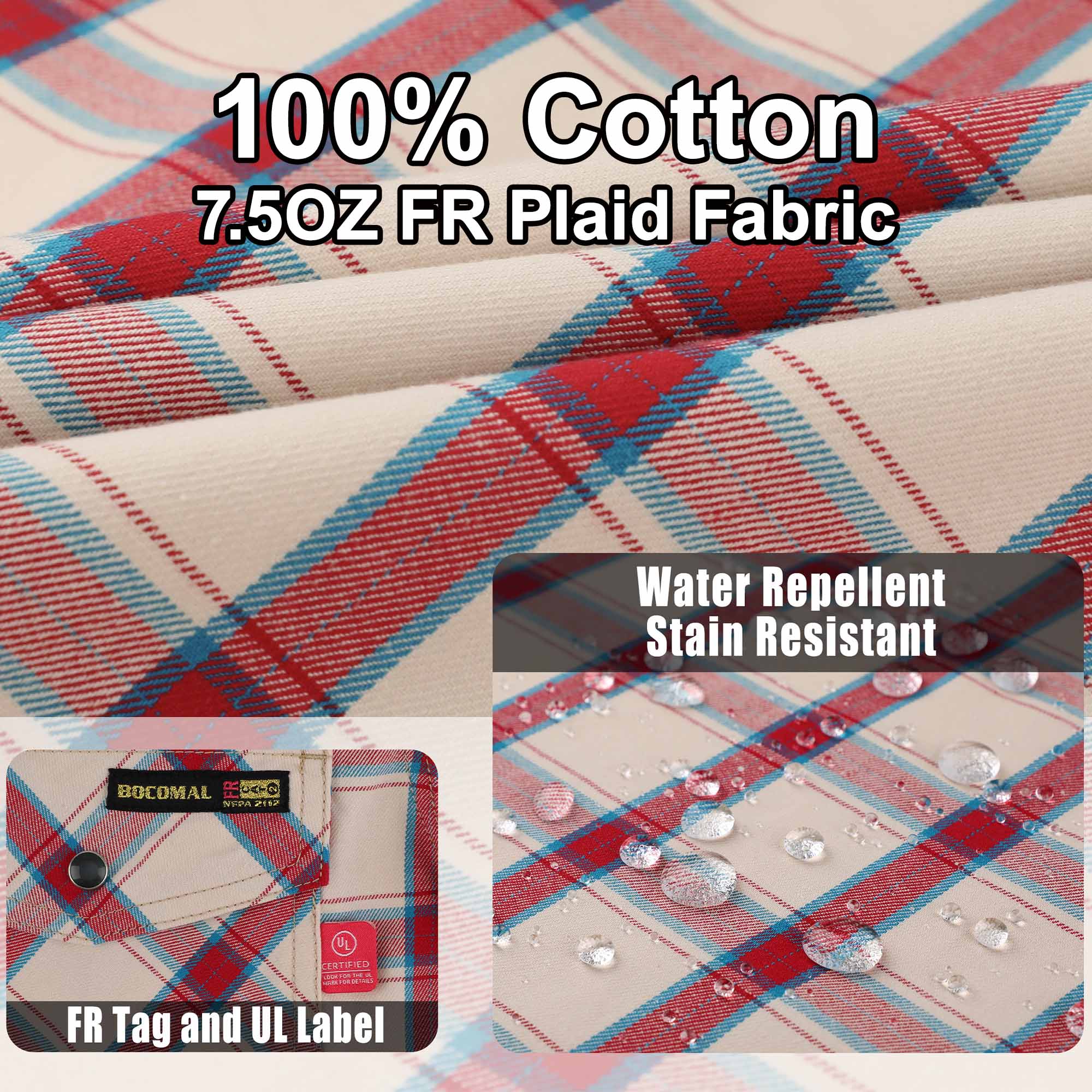 7.5OZ FR 100% C NFPA2112 Welding Shirt- 0910