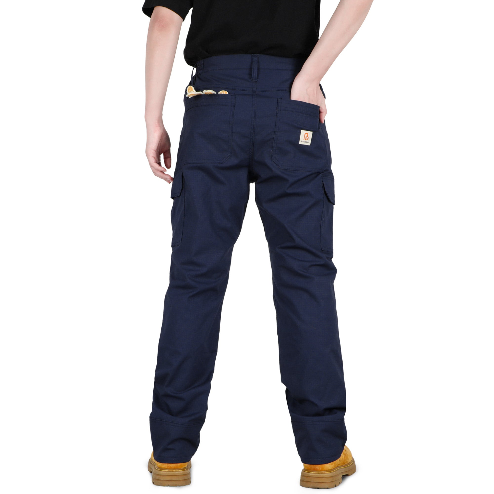 Modacrylic Cotton Fleece Lined Stretch Winter Cargo Pants-9328