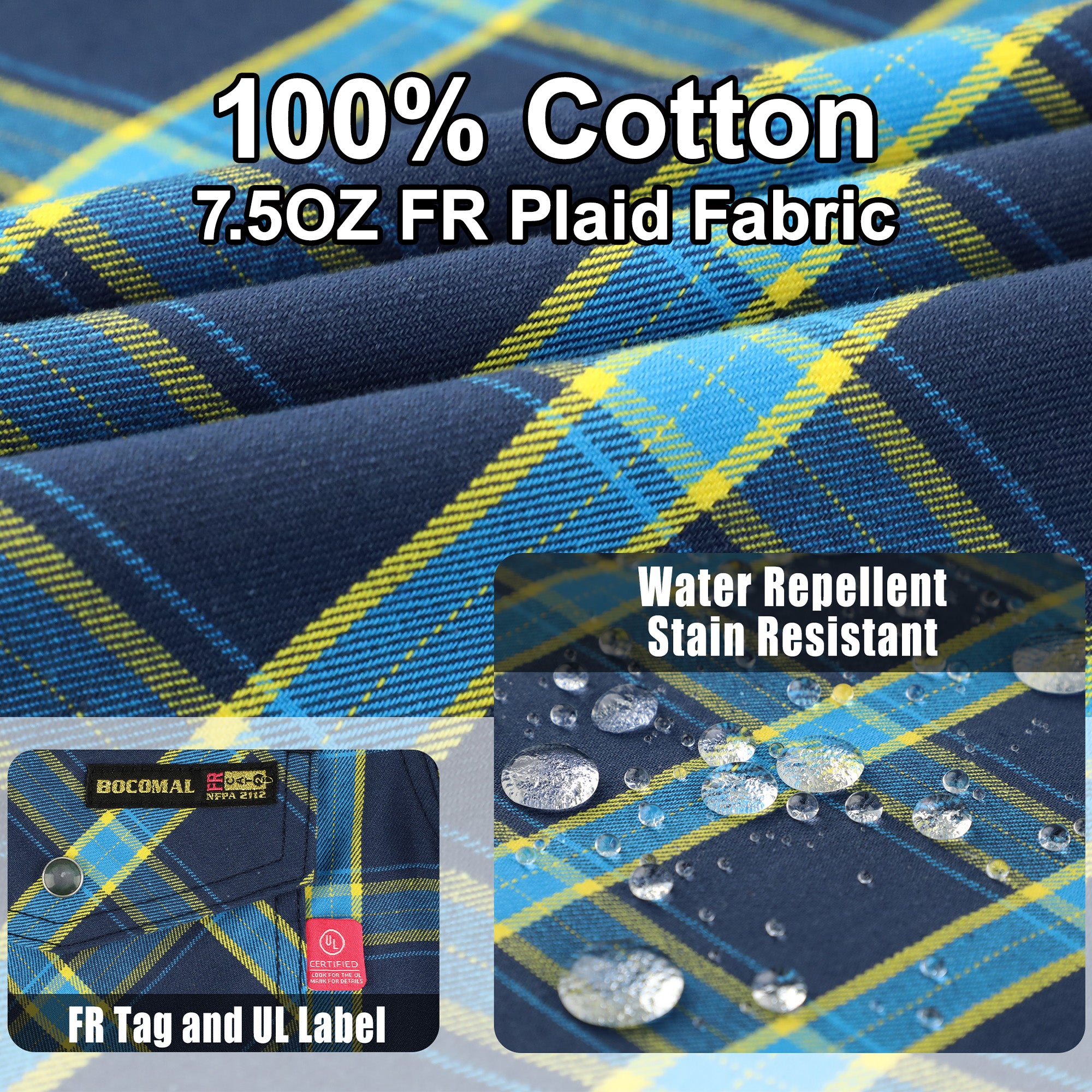 7.5OZ FR 100% C NFPA2112 Welding Shirt- 0910