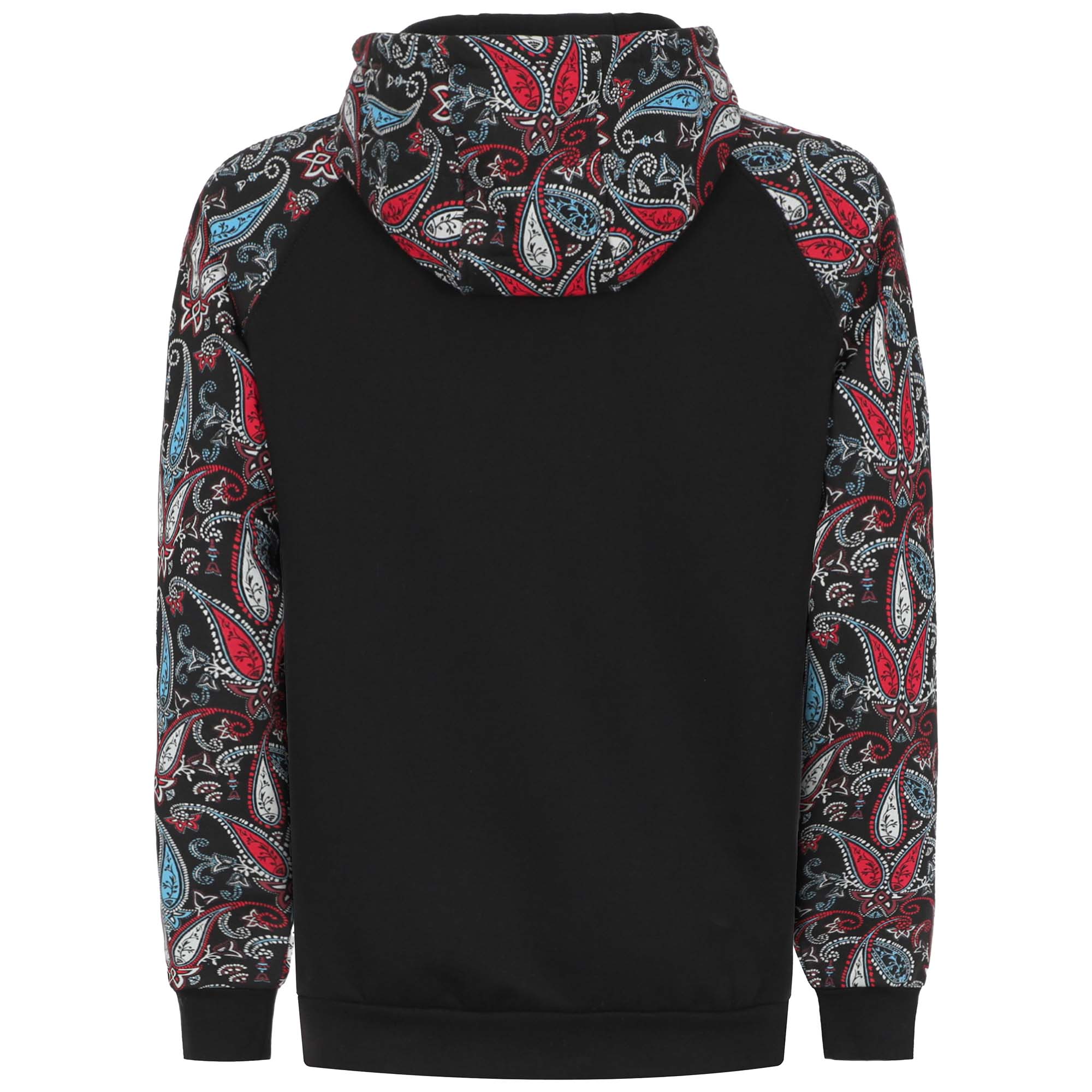 10.5oz Paisley Printed Two Tone Cotton Fleece Flame Resistant Pullover Hoodies(Final Sale)-1109P