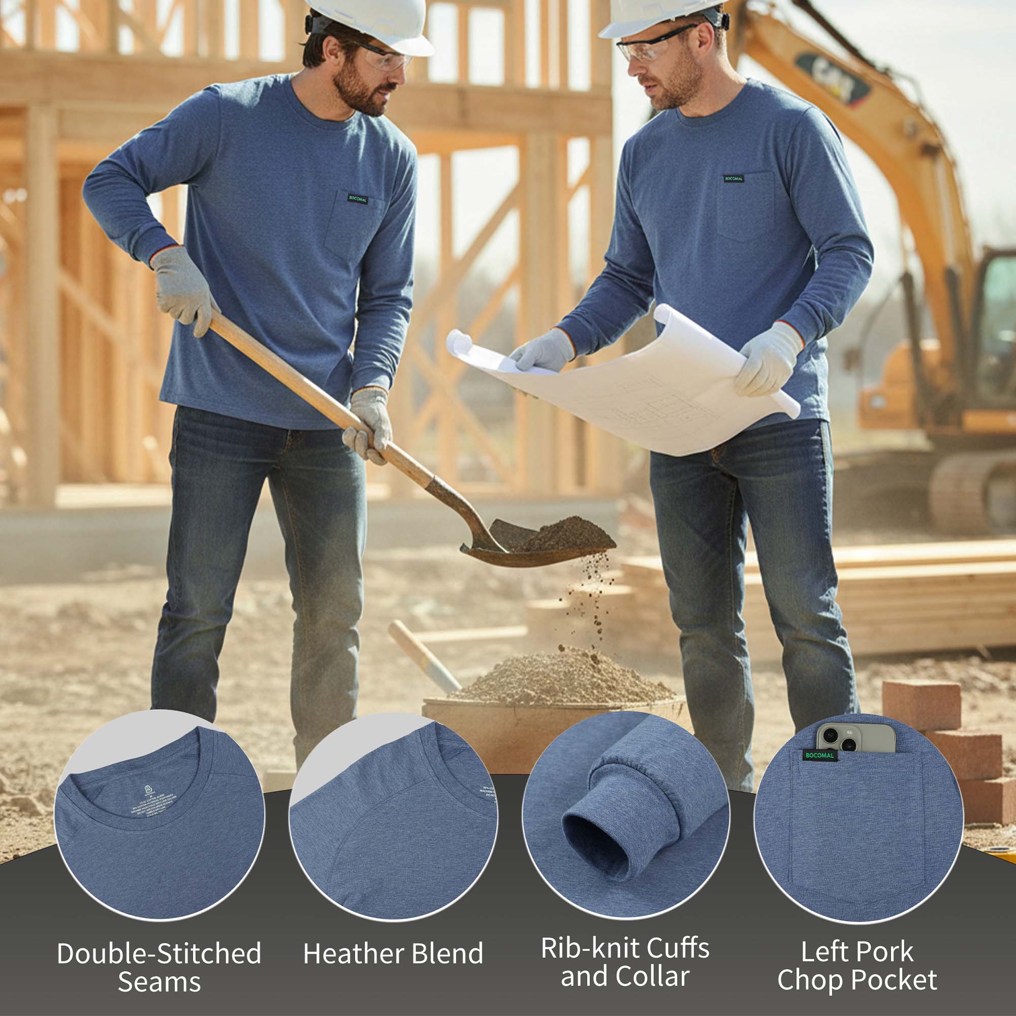 5oz Soft Cotton Tencel Blended Tee Relax Fit T-Shirt (NON-FR)-TS011A