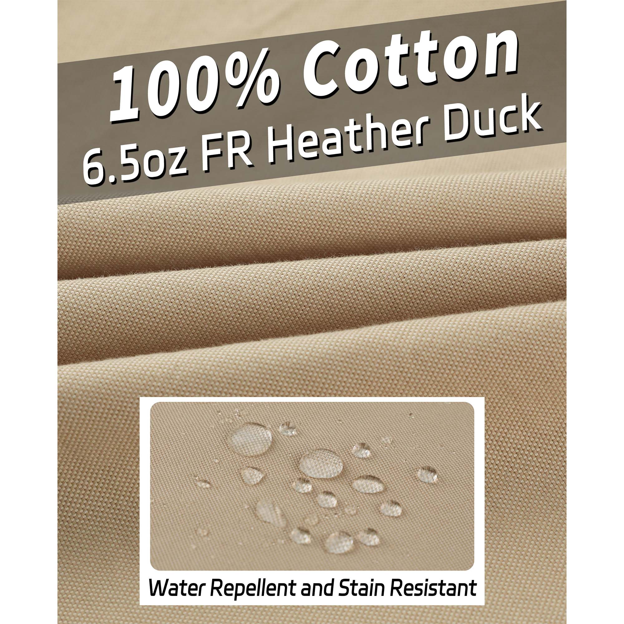 6.5OZ Dura-Light Soft Heather Duck FR Work Shirt -B639