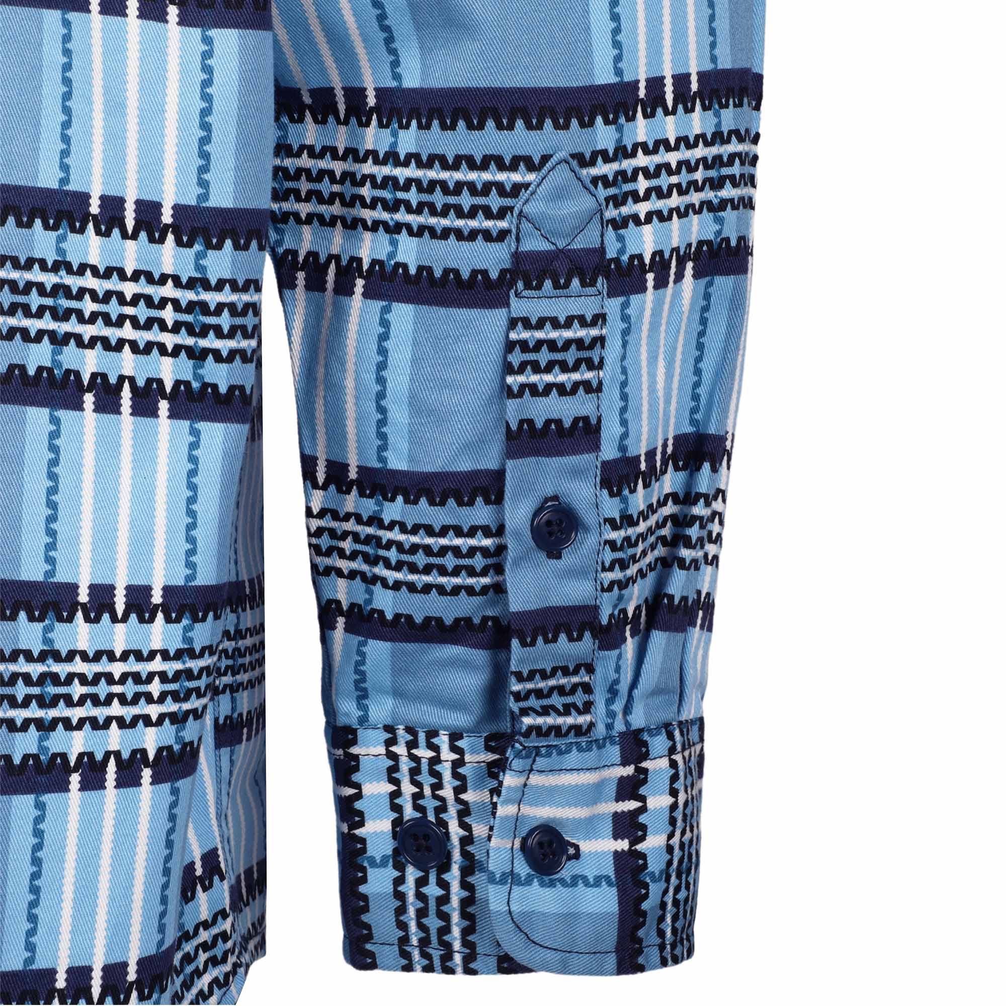 6.5oz Cotton Button Up Printed Plaid Flame Resistant Welding Shirts (Final Sale)