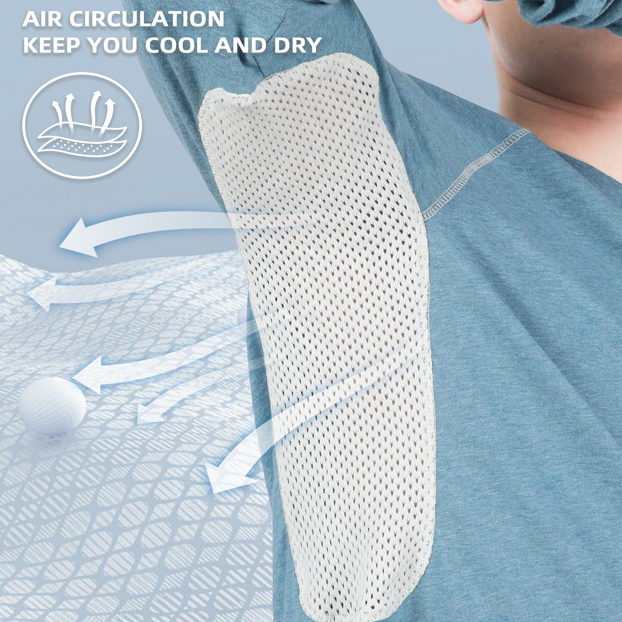 4.5OZ Vented Mesh Loose Fit EX Lightweight Flame Resistant Crew Neck T-Shirts-9717