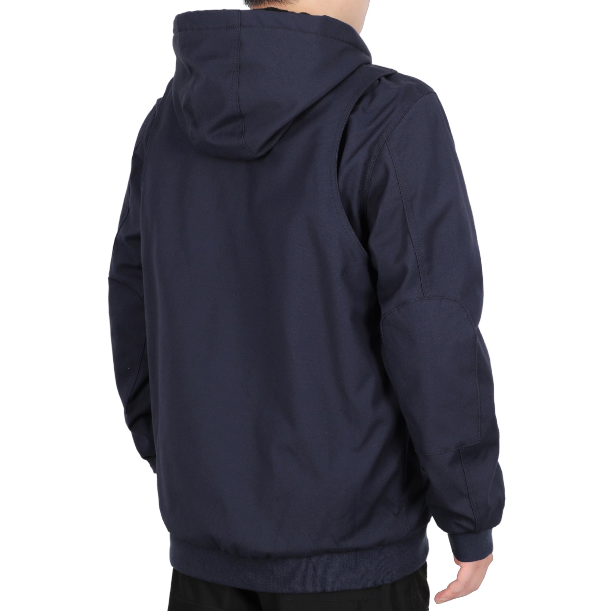 Heavyweight Canvas and Modacrylic Fleece Lined Hooded Flame Resistant Winter Work Coat NFPA 2112 CAT3-1432H