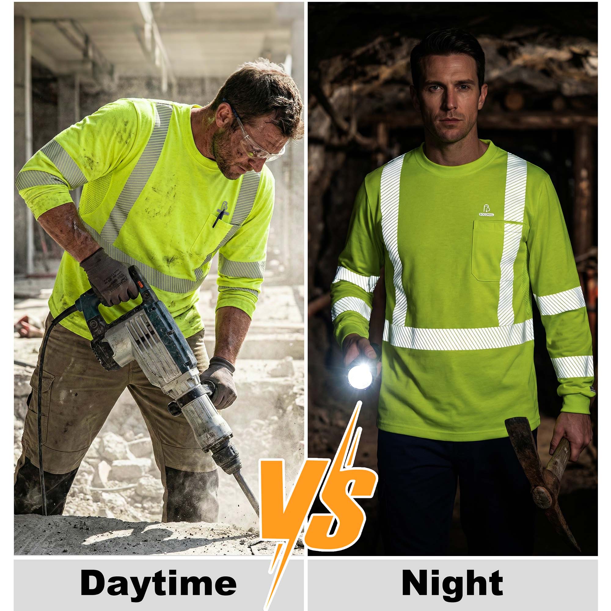 5.5OZ Lightweight Hi Vis Summer Vented Mesh FR T-Shirt-6008HV