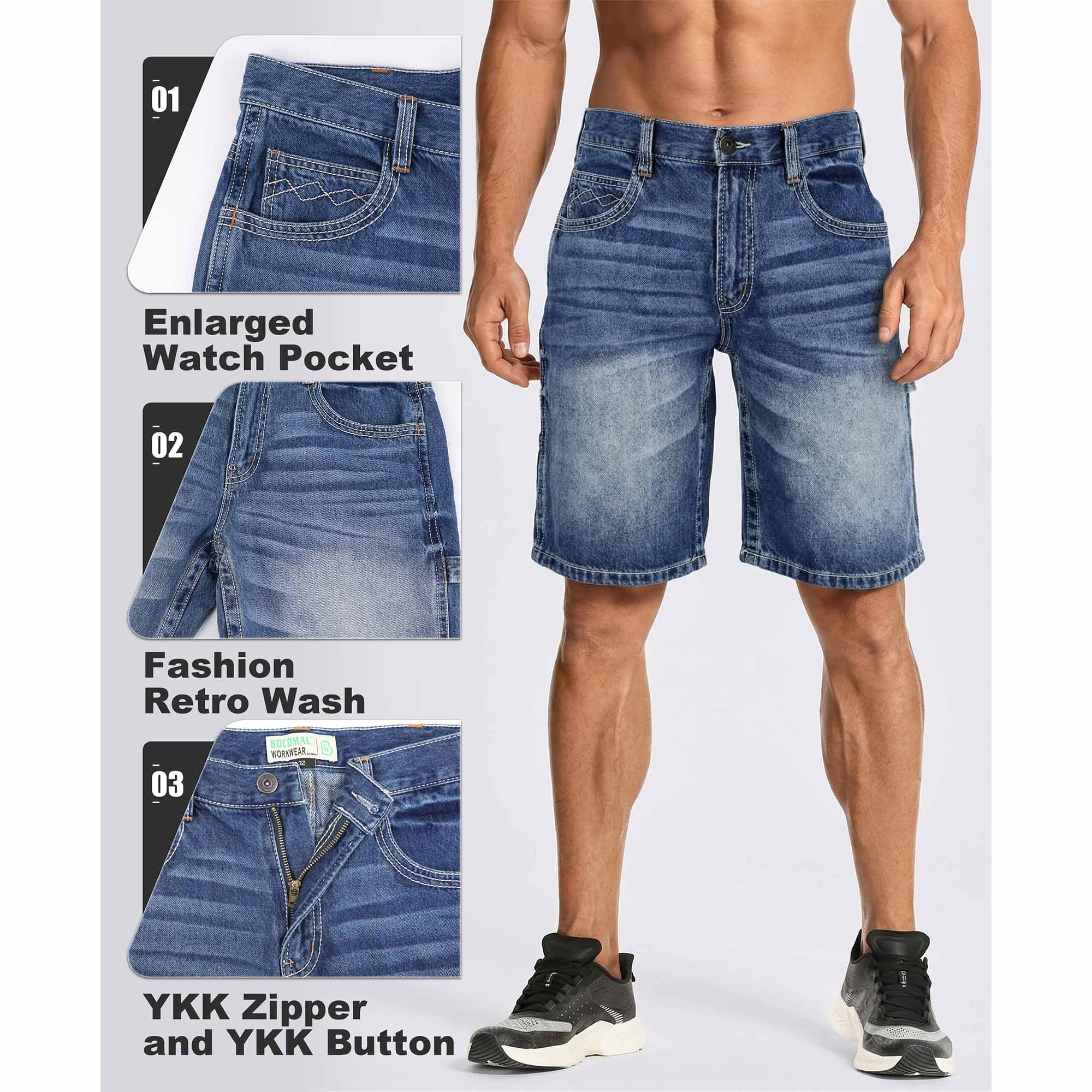 12.5OZ Heavy Duty 100% C Relaxed Denim Shorts (NON-FR)-PN102A
