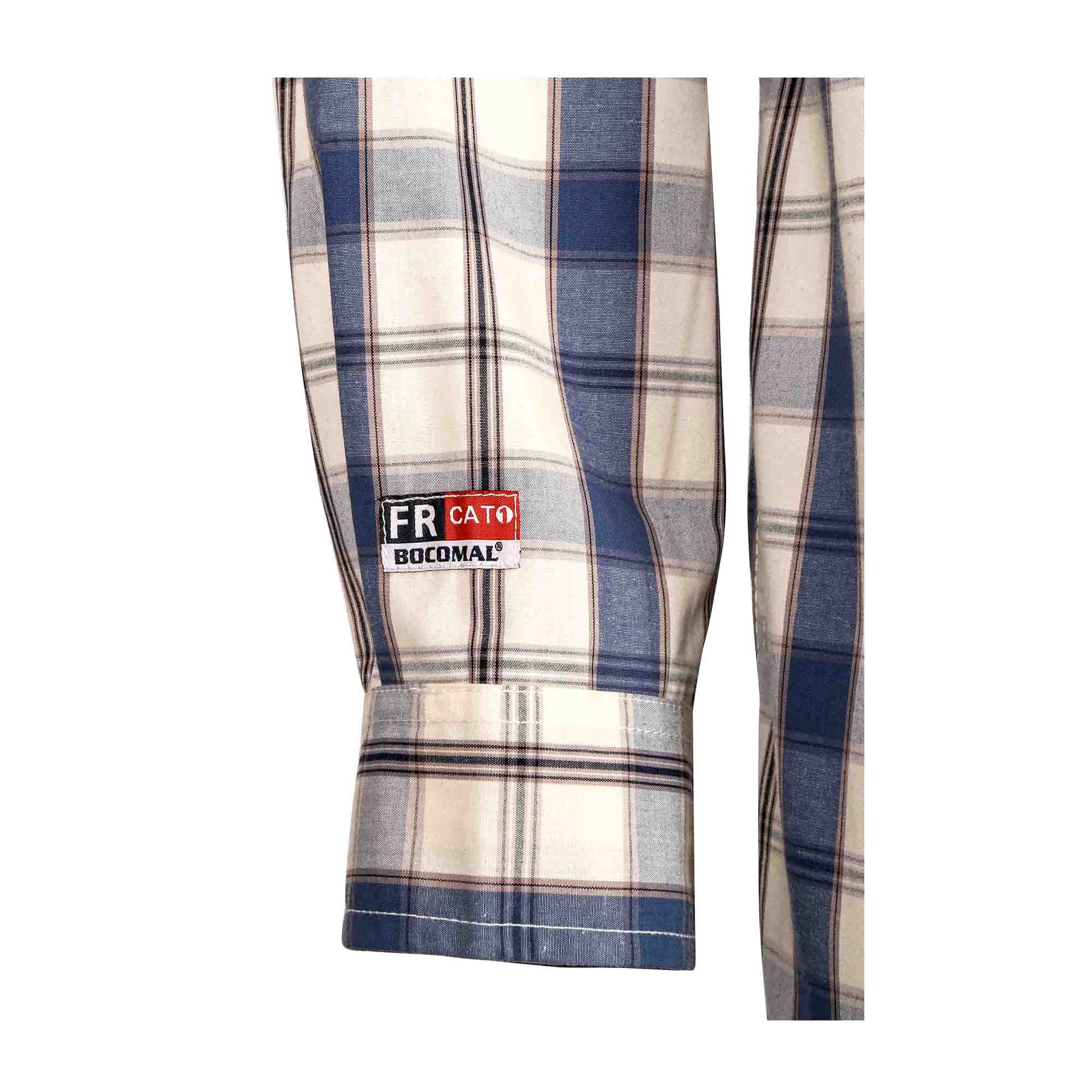 4.5OZ Printed Plaid Shirts With Button（Final Sale）-0823