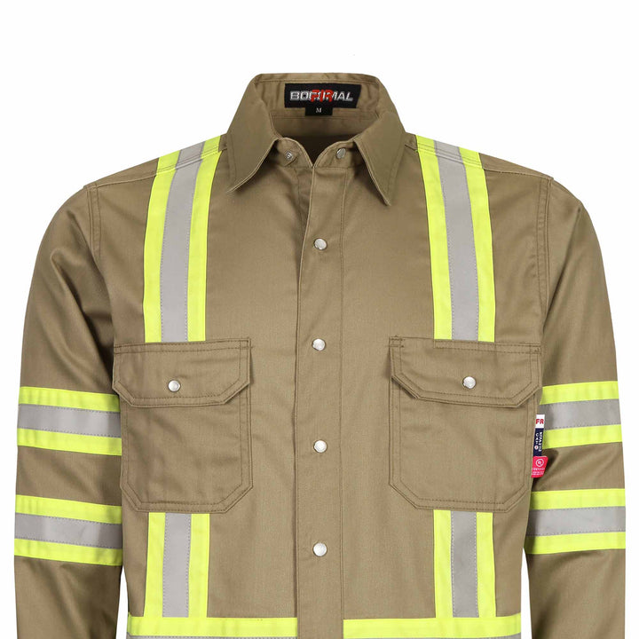 Fr Shirts Bocomal For Men BOCOMAL FR Hi-Vis Safety Shirt For Men