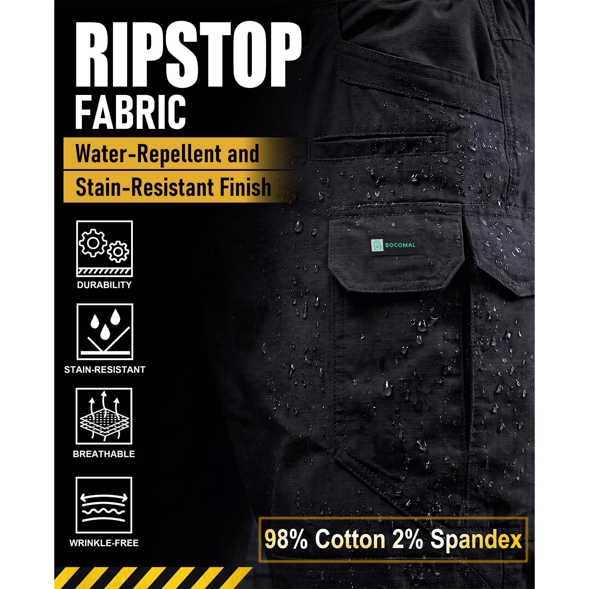 6.5OZ Lightweight Work Cargo Shorts (NON-FR) - PN061R
