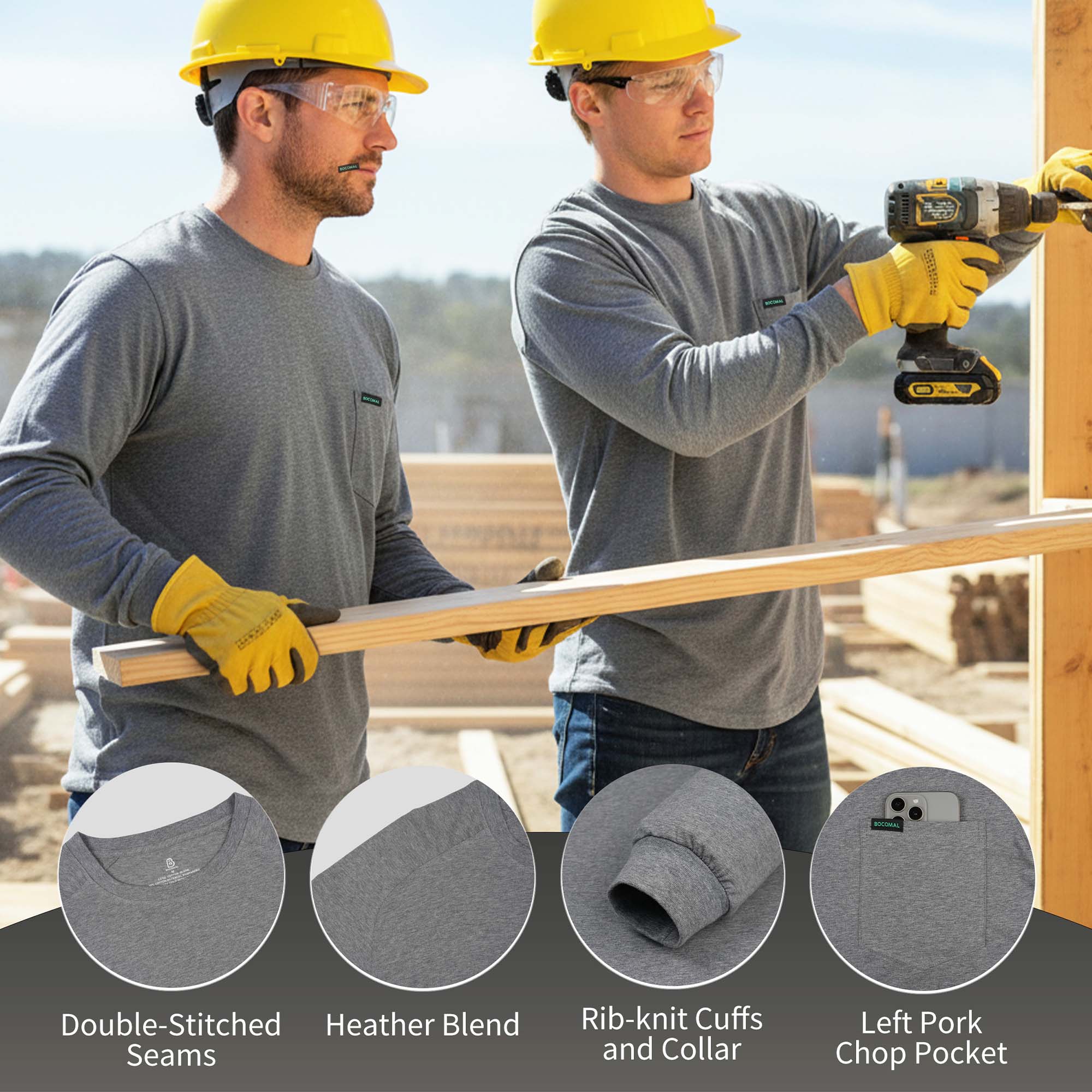 5oz Soft Cotton Tencel Blended Tee Relax Fit T-Shirt (NON-FR)-TS011A