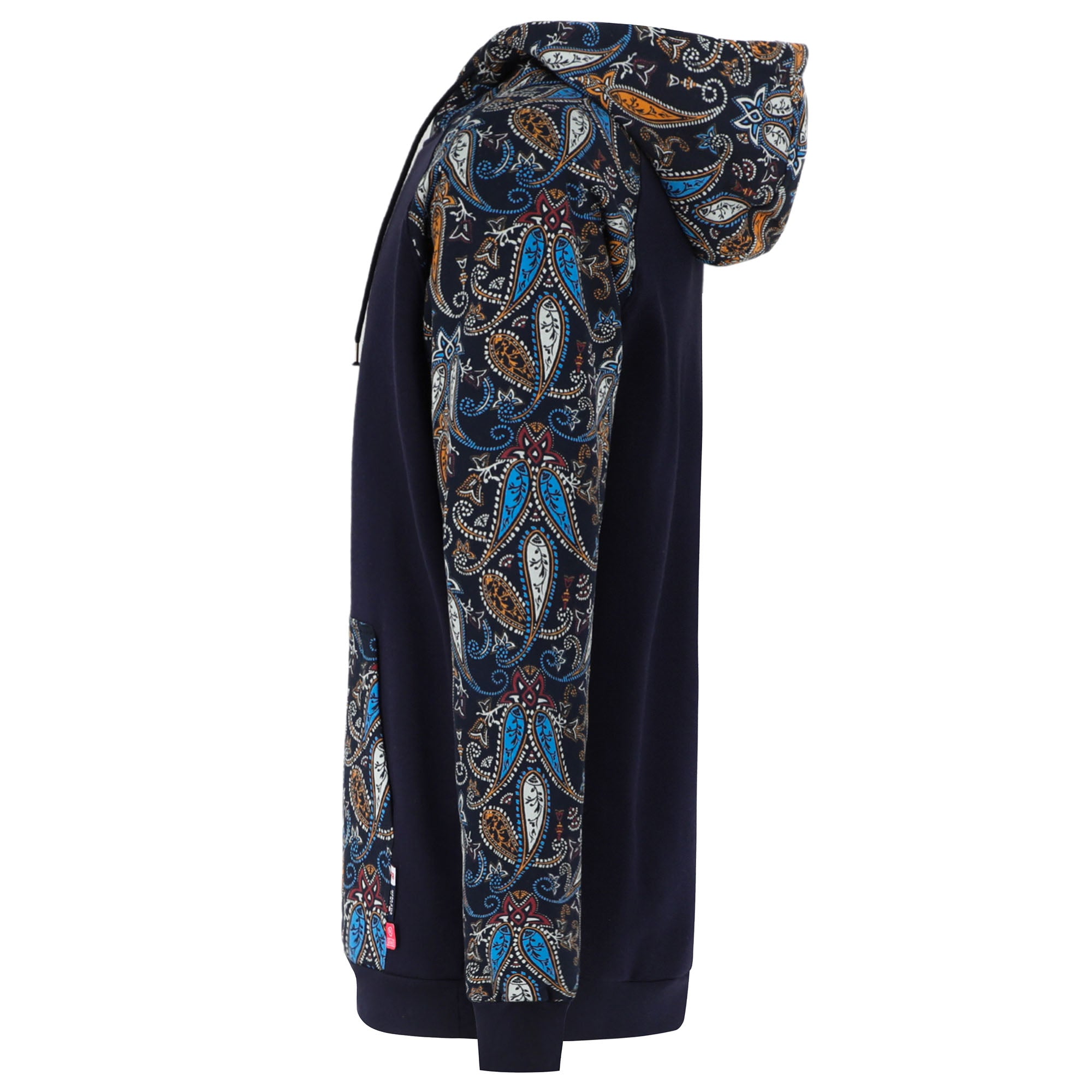 10.5oz Paisley Printed Two Tone Cotton Fleece Flame Resistant Pullover Hoodies(Final Sale)-1109P