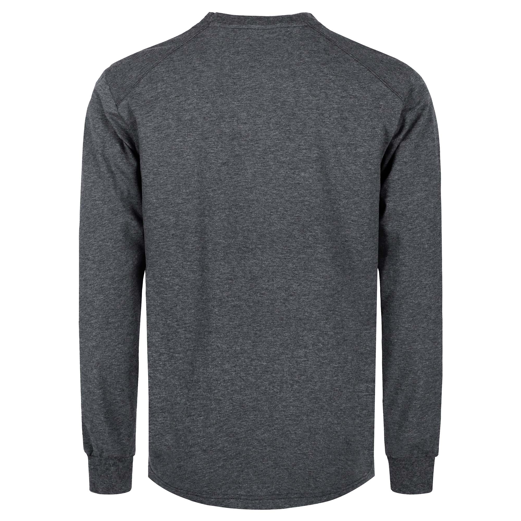 6OZ Henley Cotton Tencel Heather Blended Flame Resistant Work T-Shirt - A235