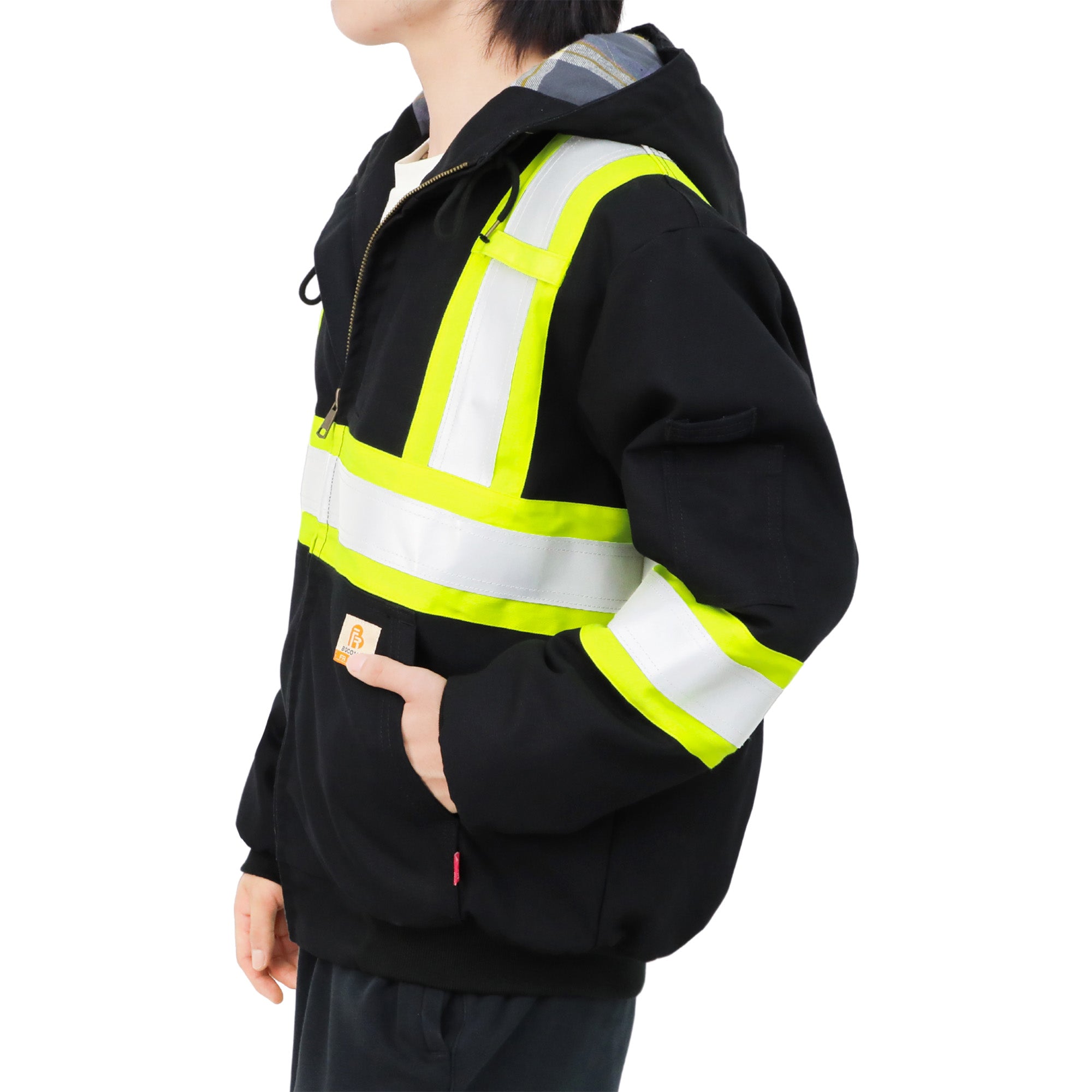 Insulated Hi Vis FR Heavyweight Water Repellent Stain Resistant Jacket-3004HV